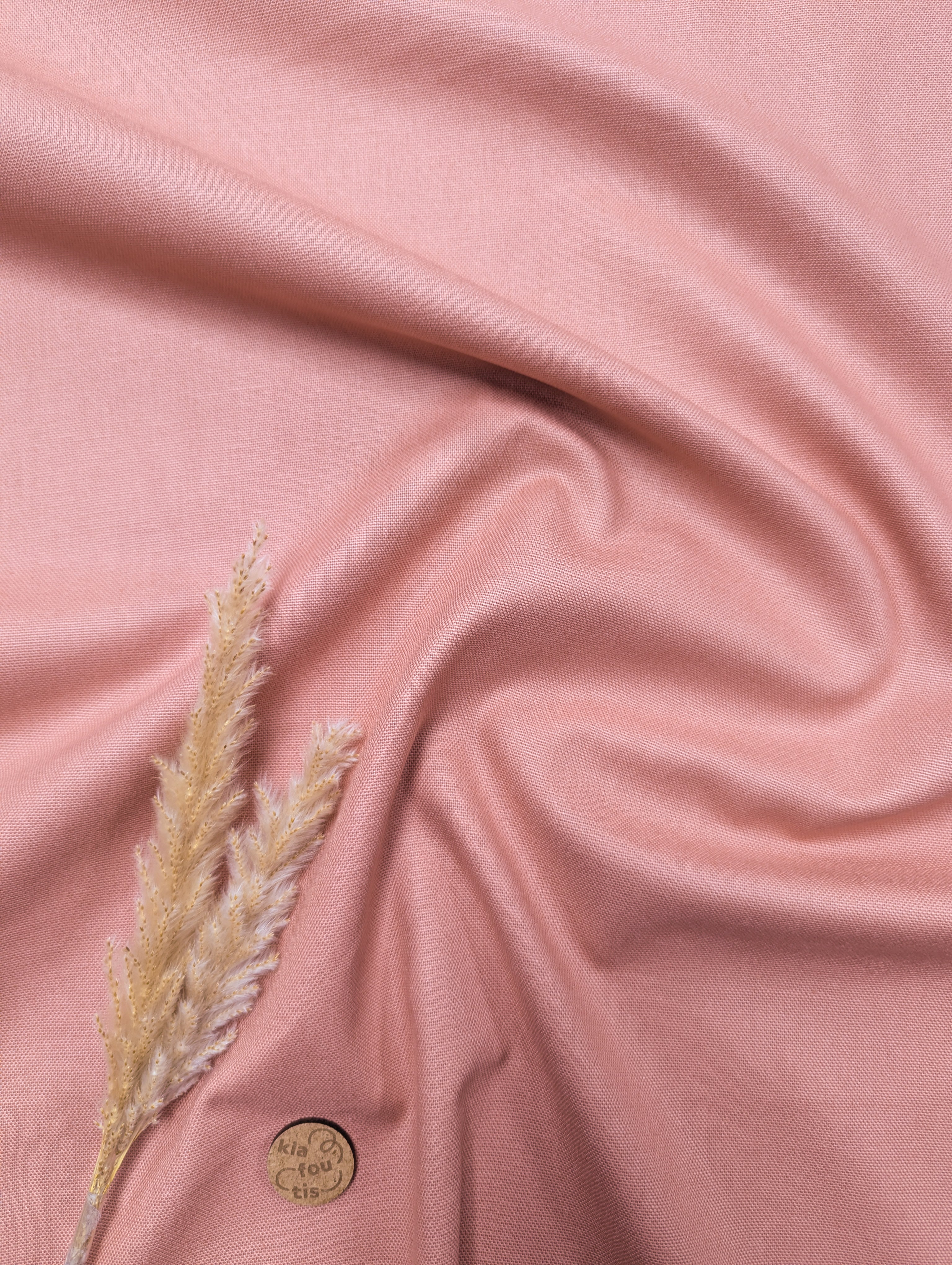 Canevas 100% coton - rose saumon