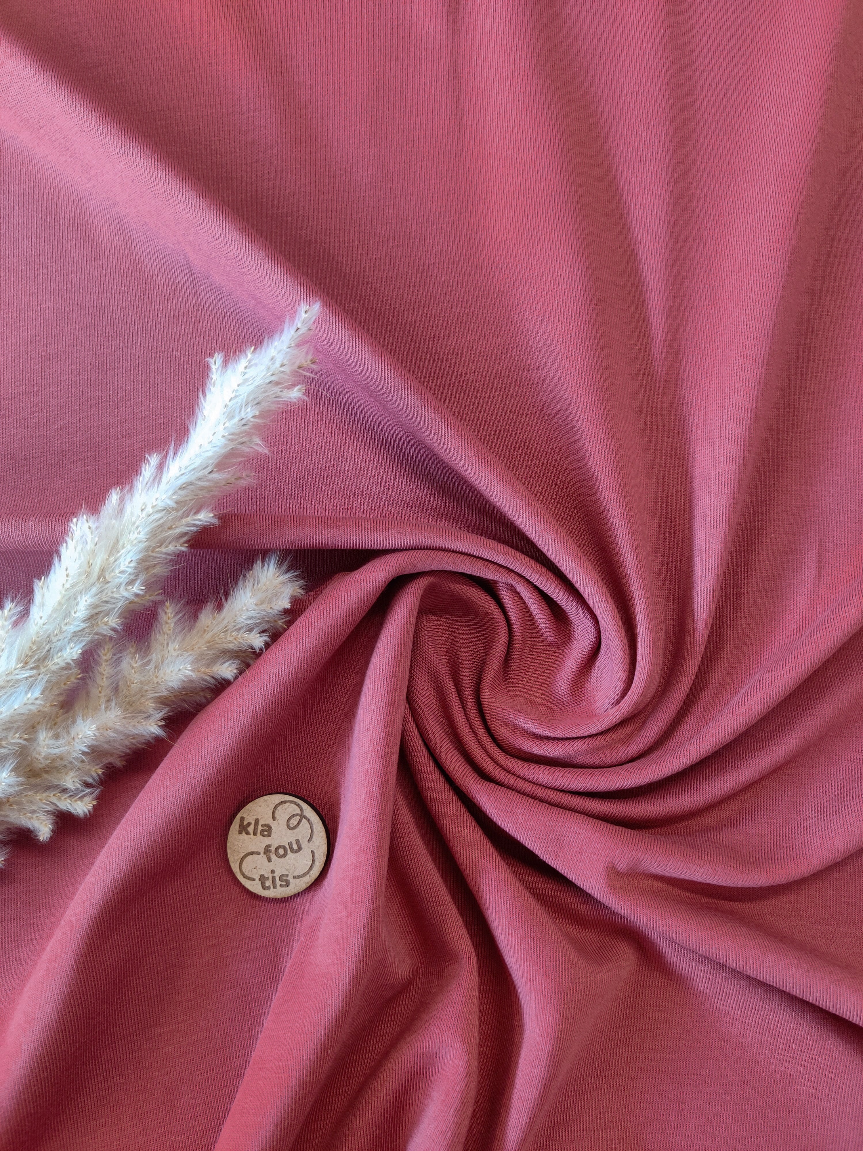 Jersey de coton - Terracotta rosé