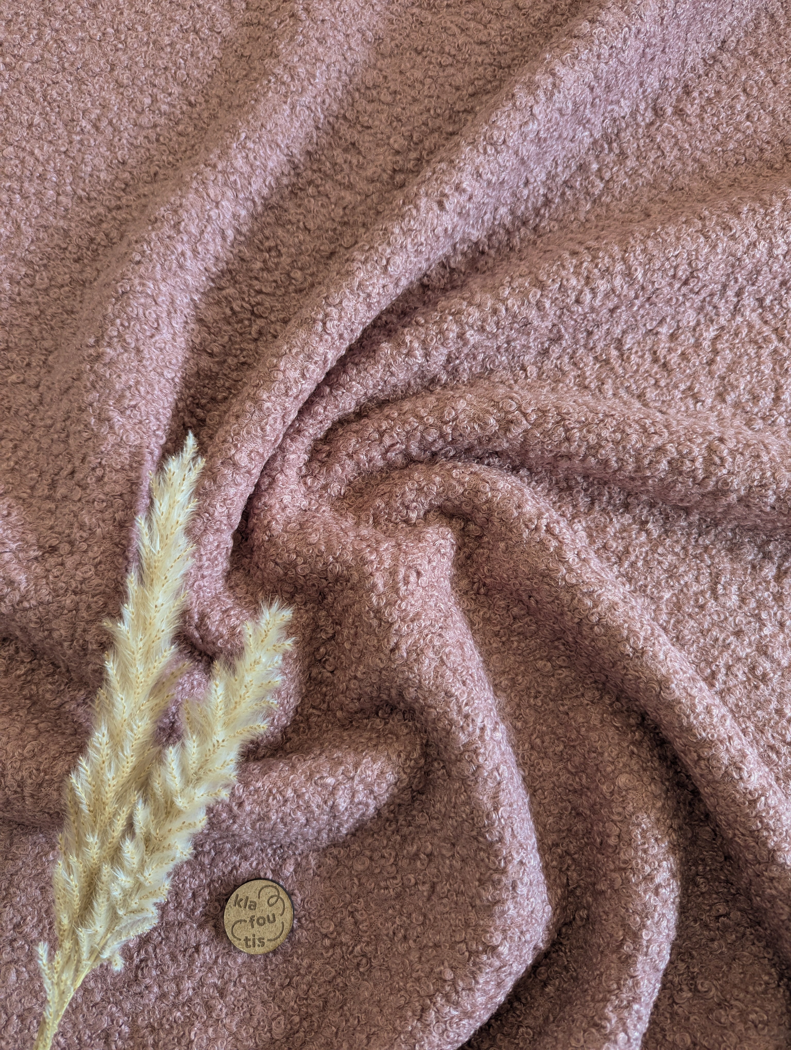 Bouclé - vieux rose