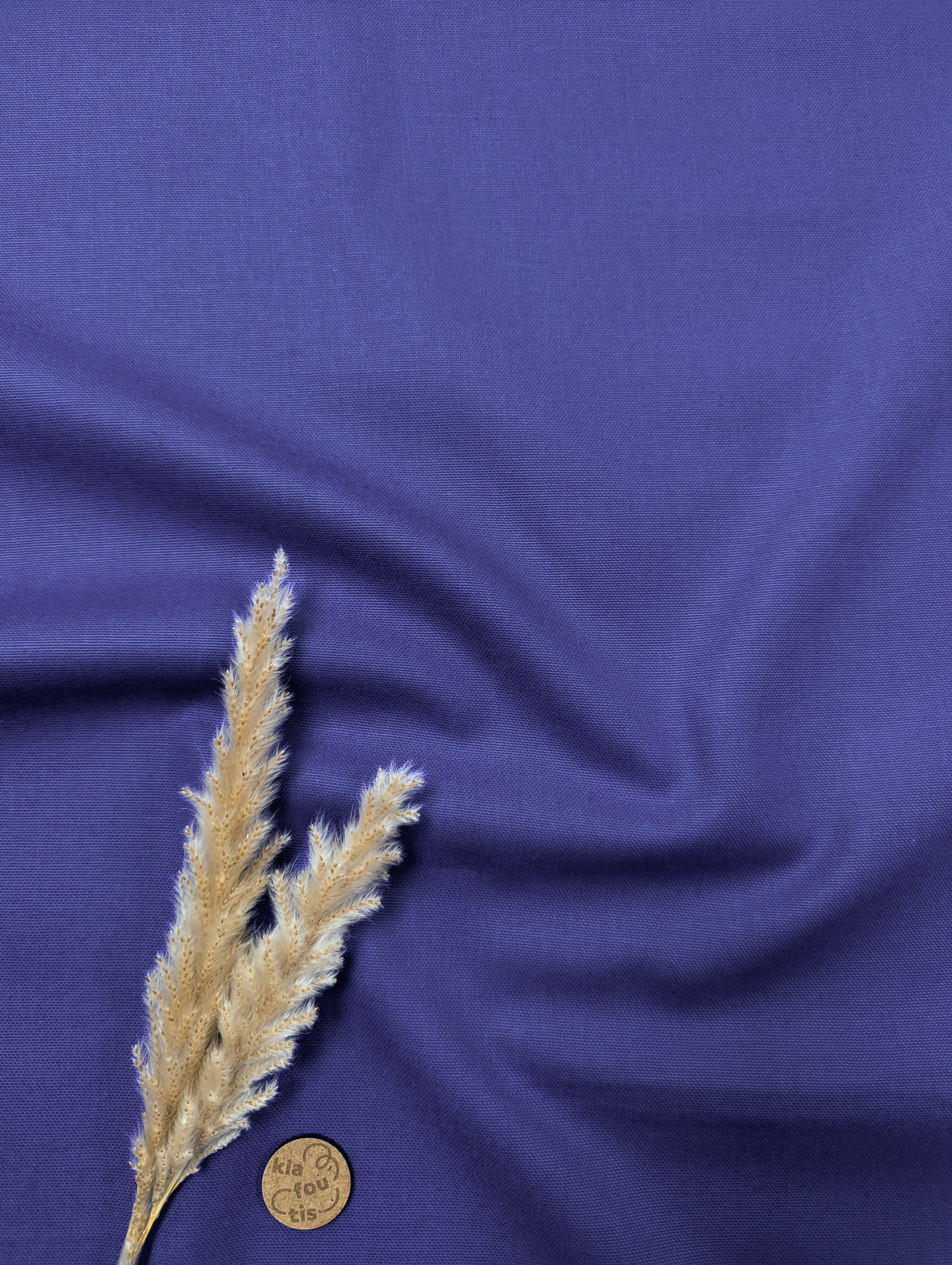 Canevas 100% coton - cobalt