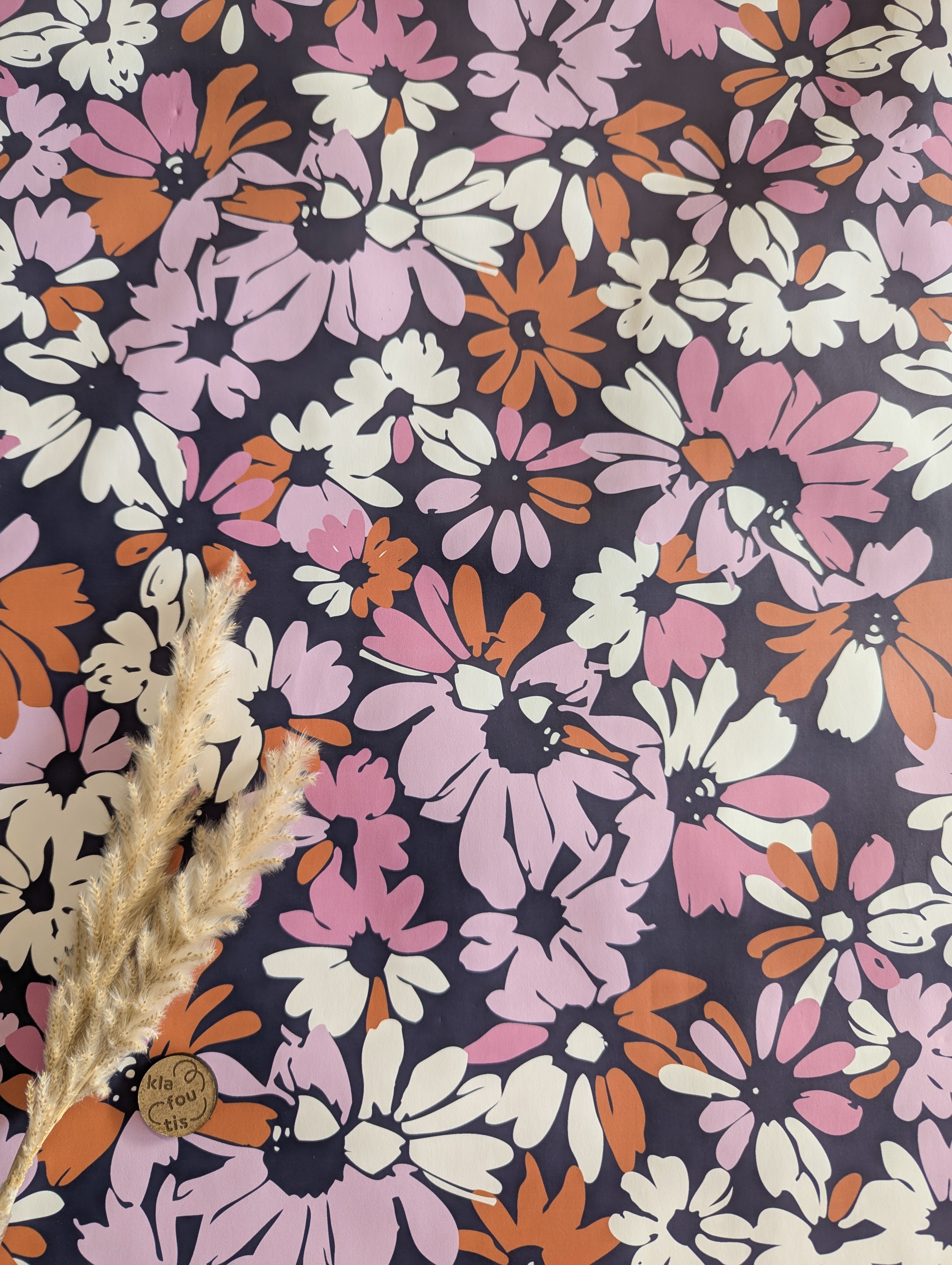 Imperméable doux violet foncé - élégance violette