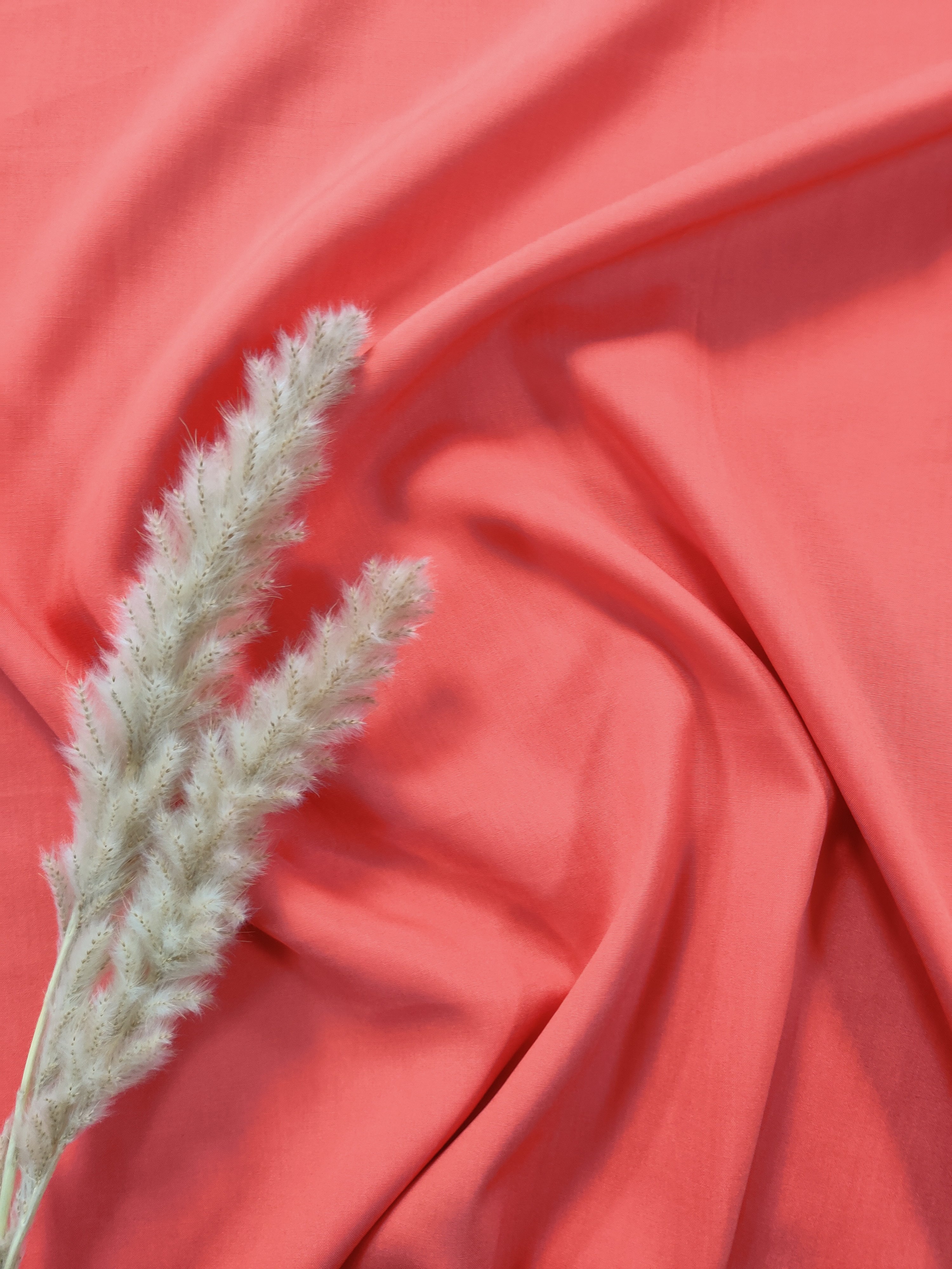 Popeline de viscose - Pastèque