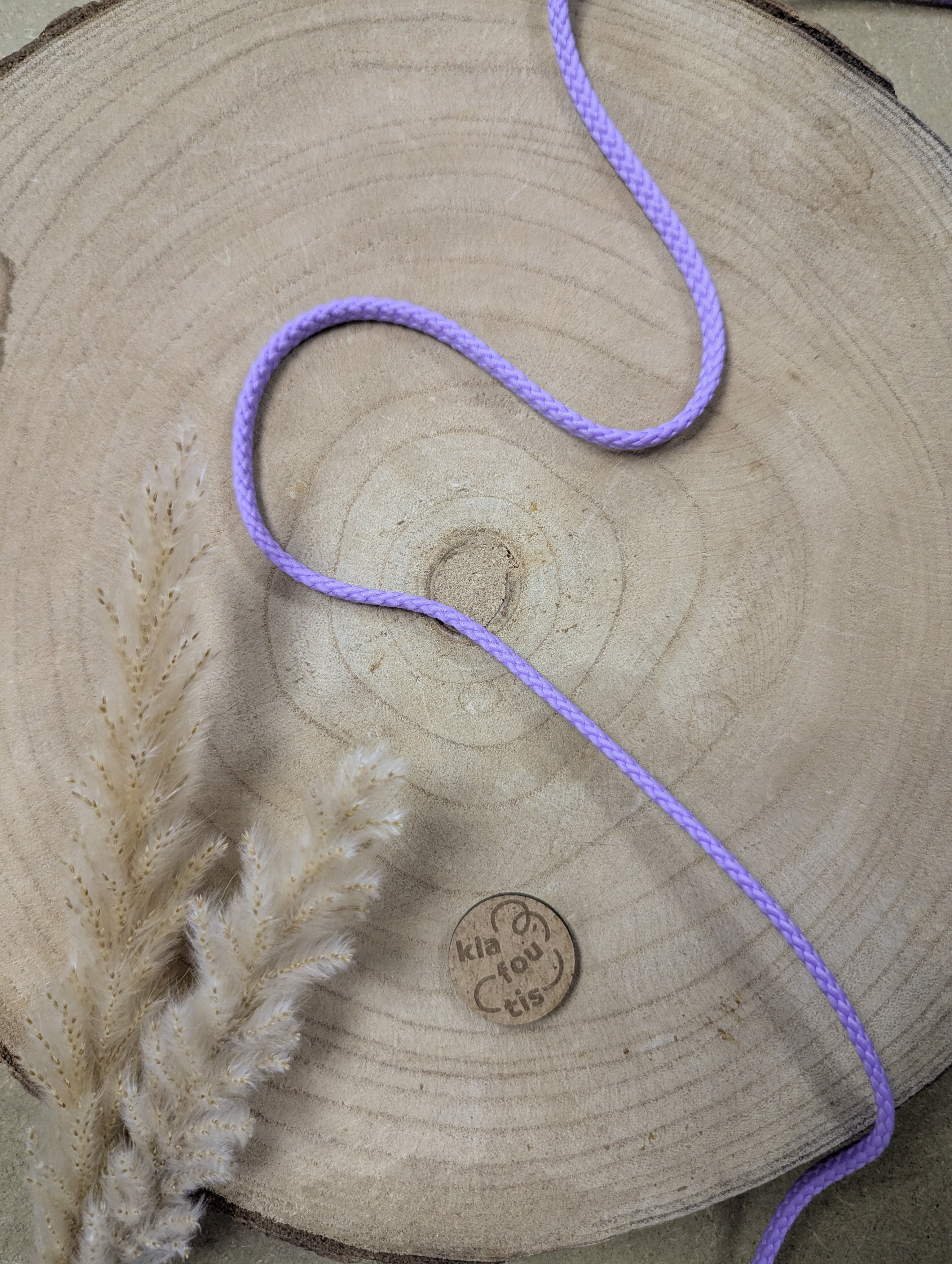 Cordon pour sweat lilas 4,5 mm