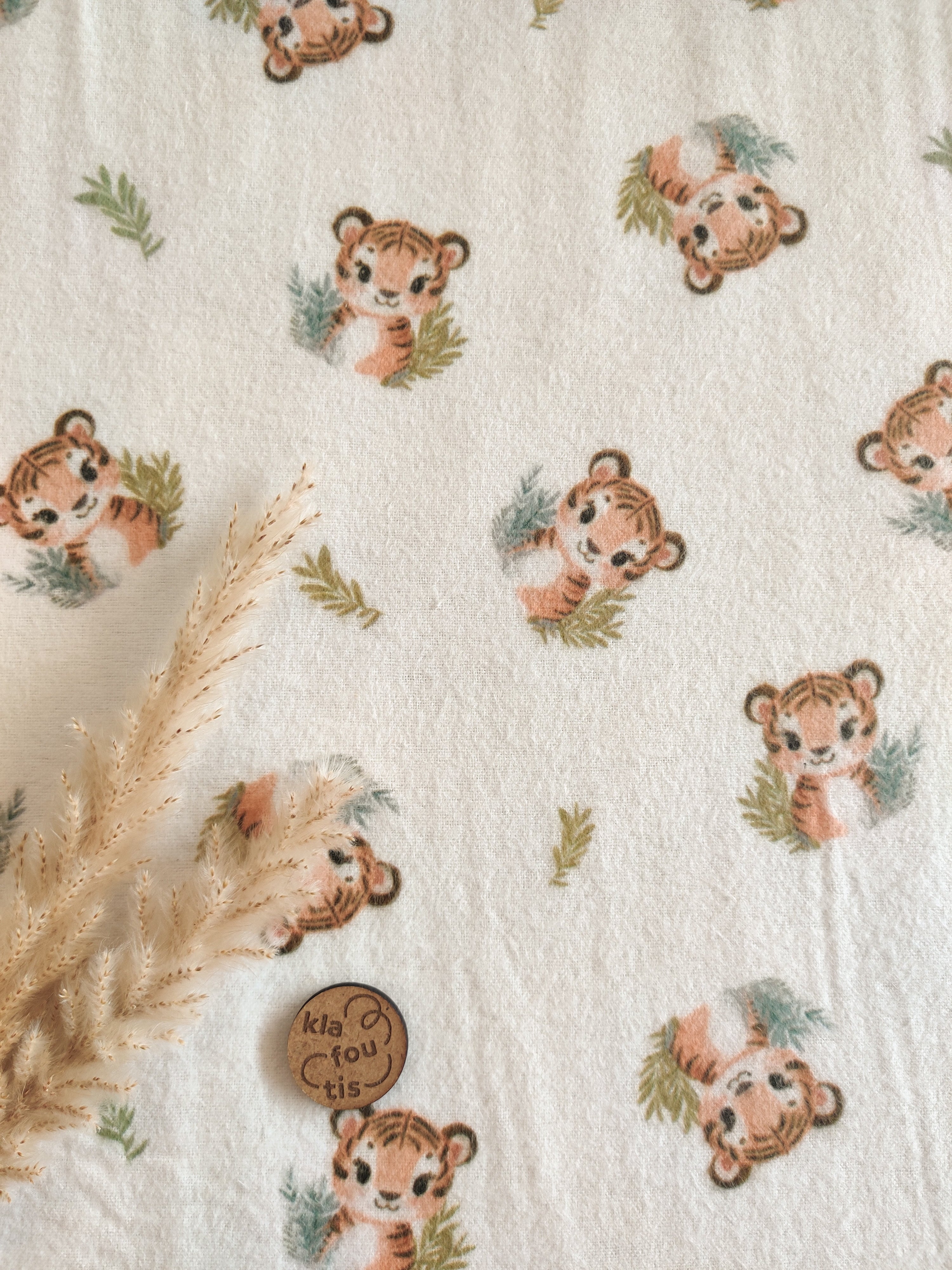 Flanelle de coton - Tigrou tout doux