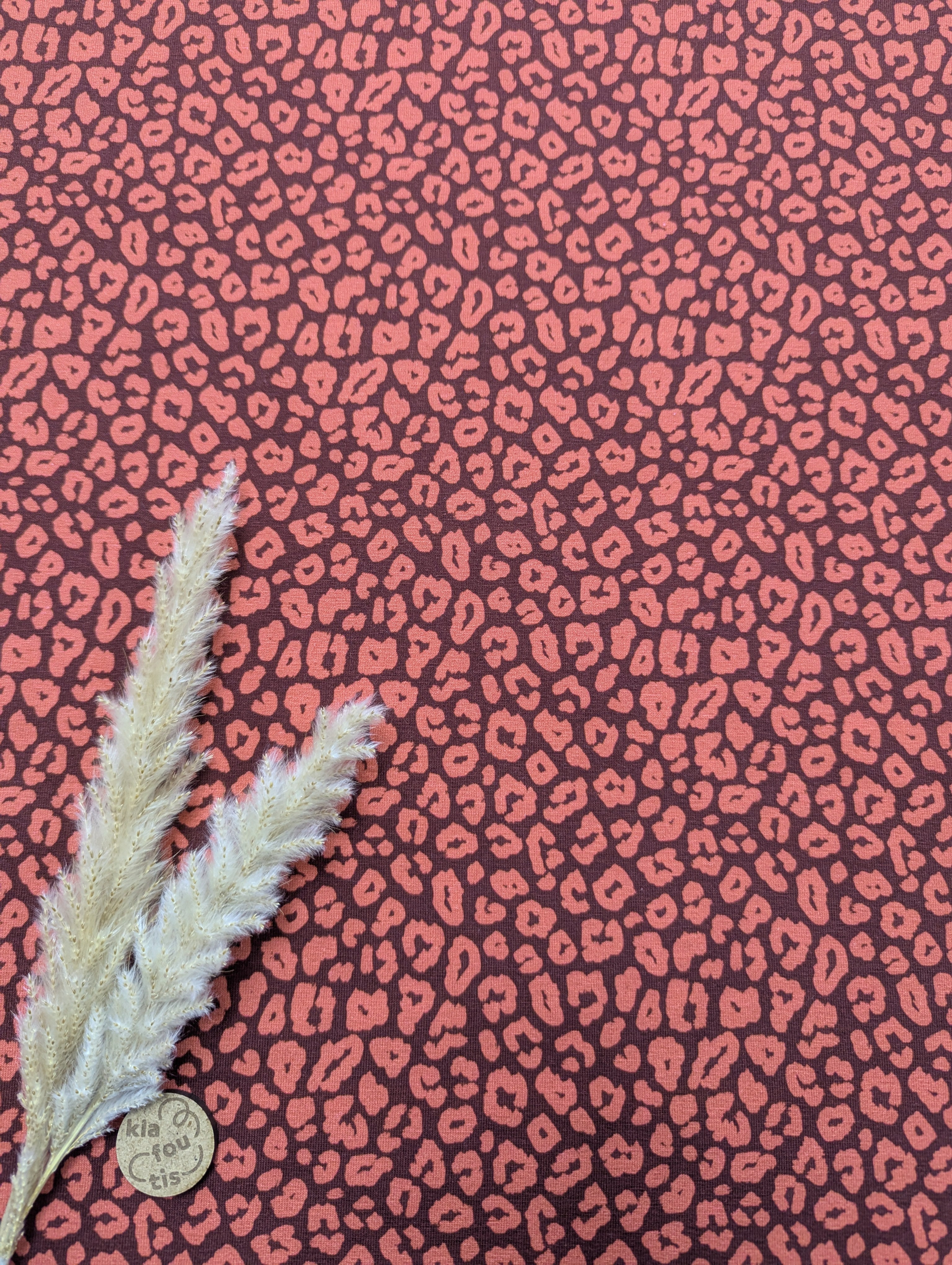 Jersey de coton terra - Mini léopard élégant