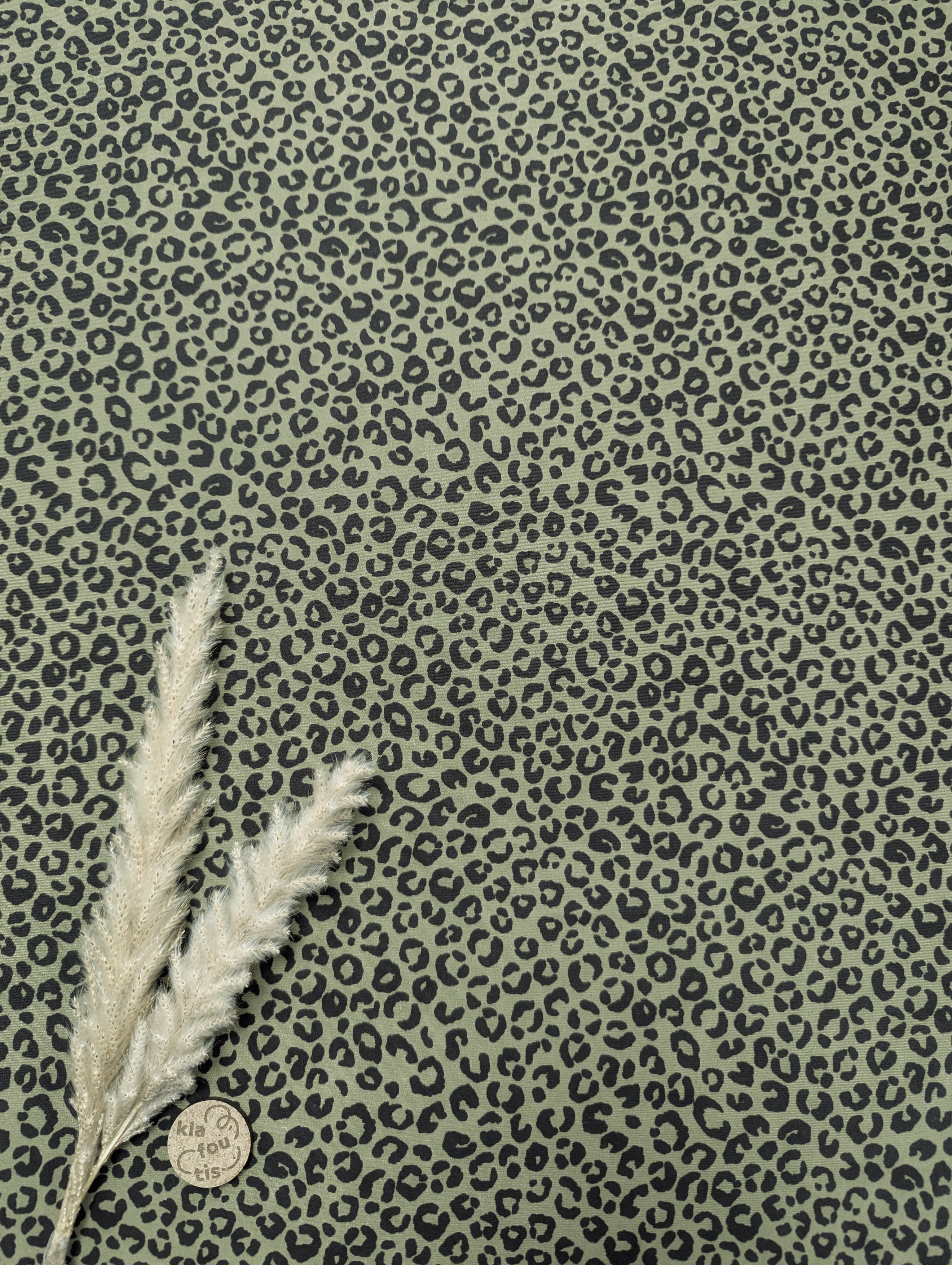 Lycra anti-UV upcyclé kaki - mini léo