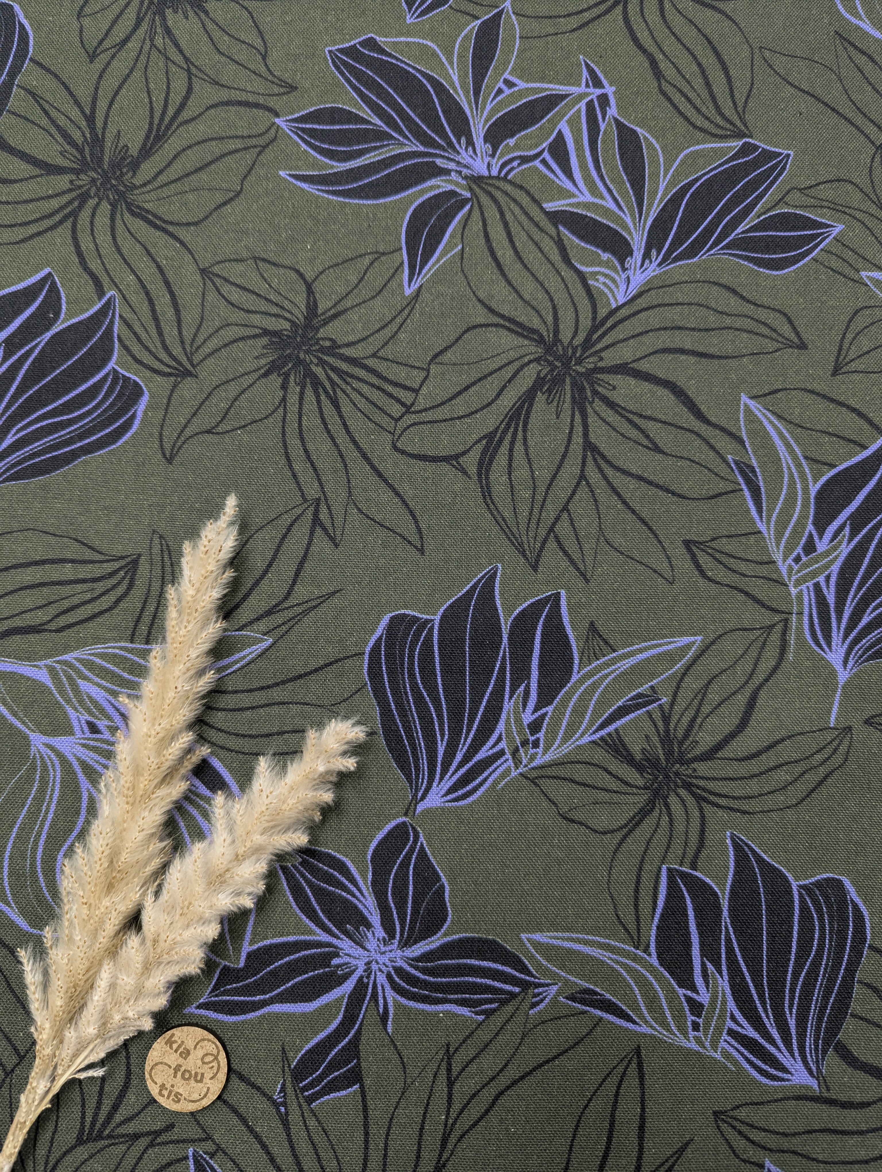 Canevas kaki - Ligne botanique chic