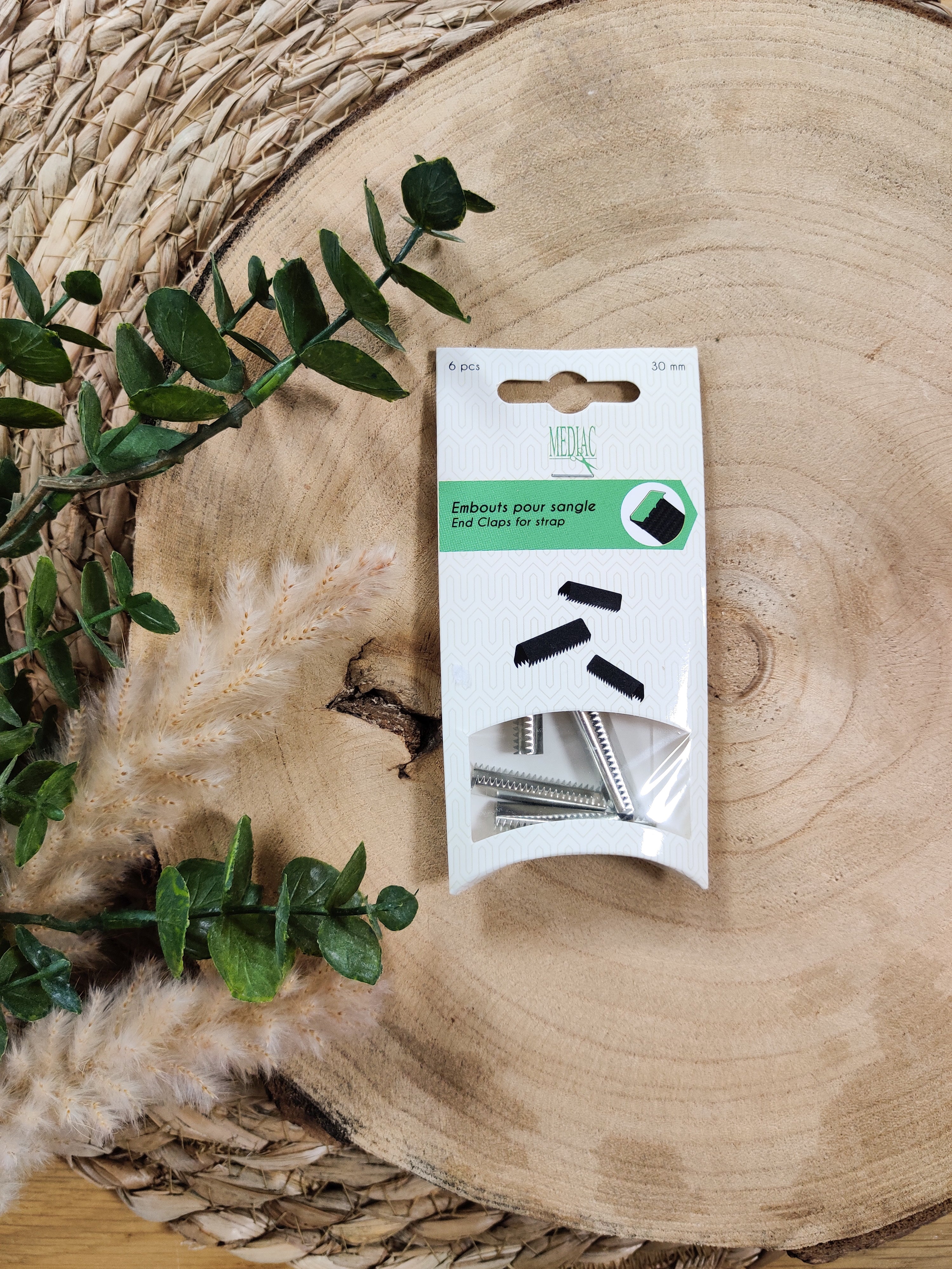 Embouts pour sangles 30 mm - plusieurs coloris