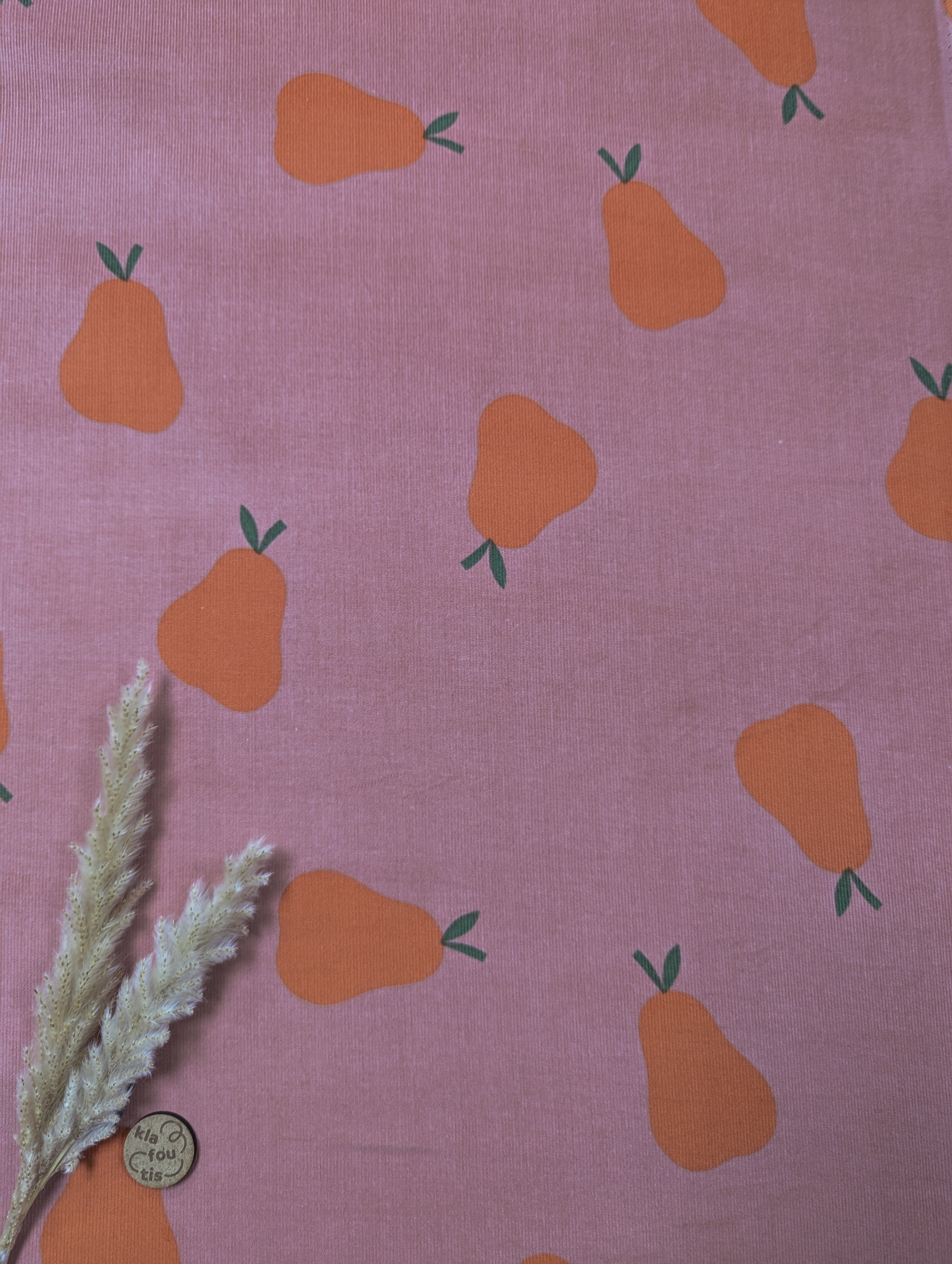 Velours milleraies rose - salade de poires