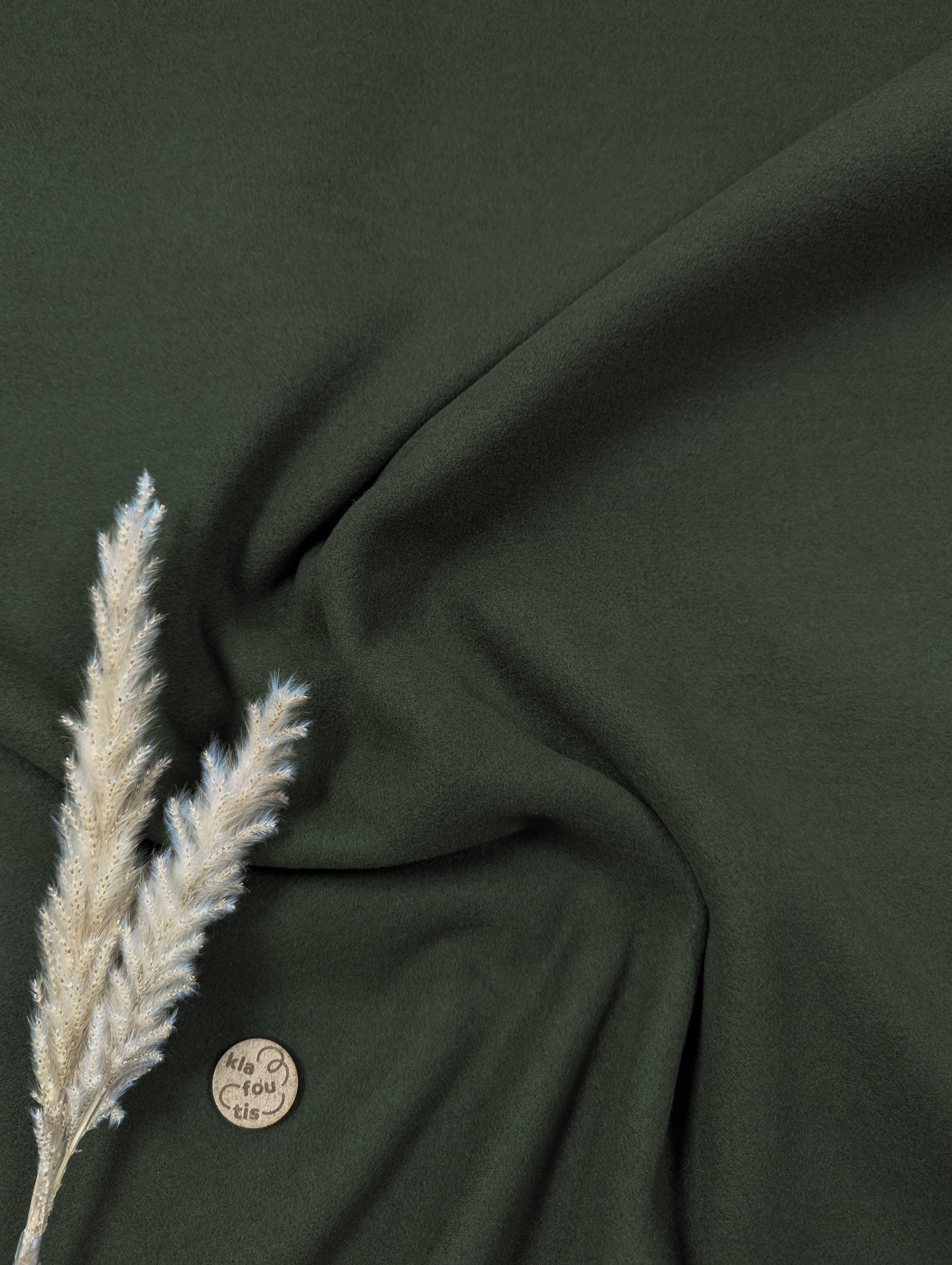 Lainage feutré - vert kaki