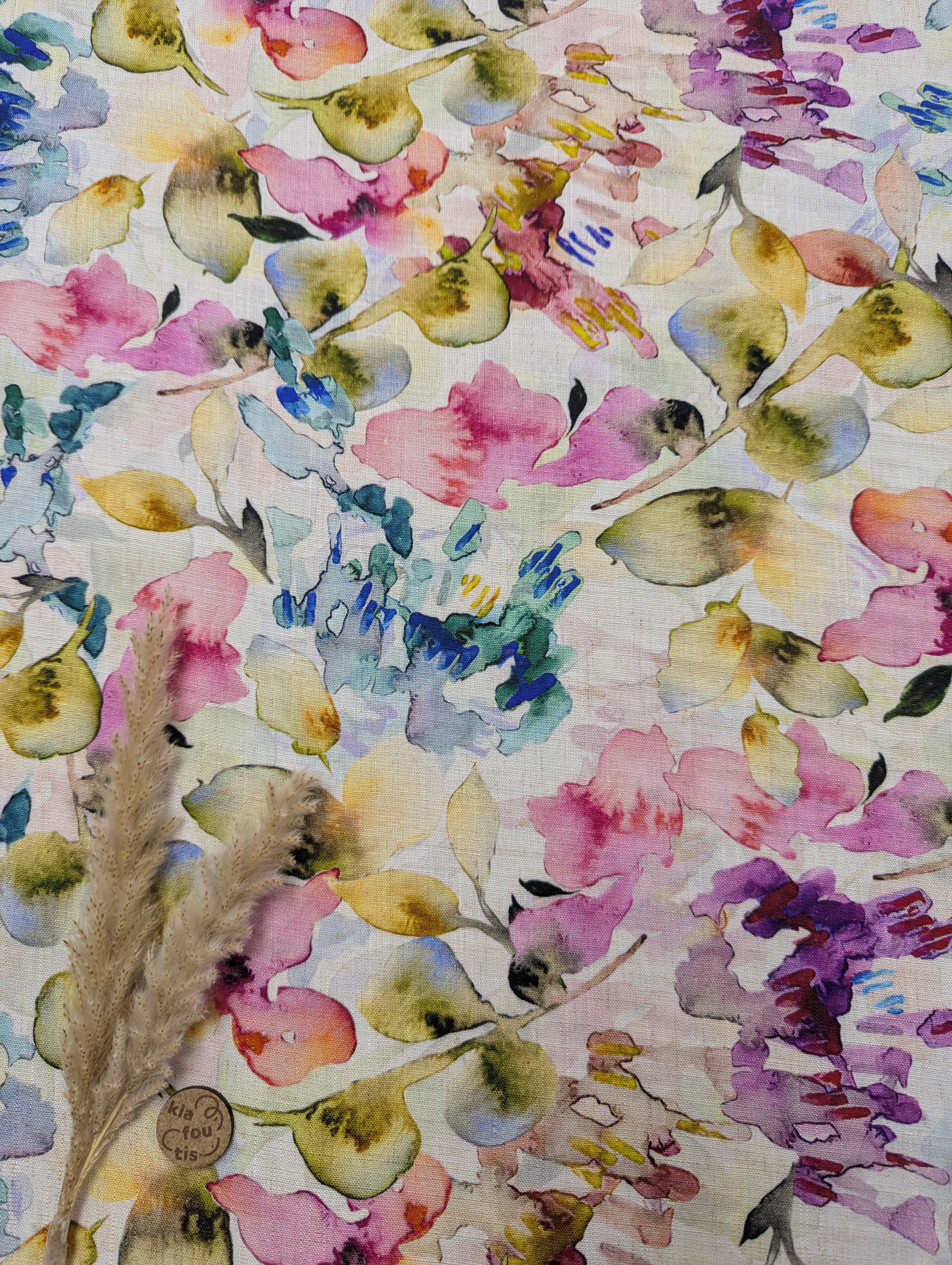 Lin viscose beige naturel - Douceur d