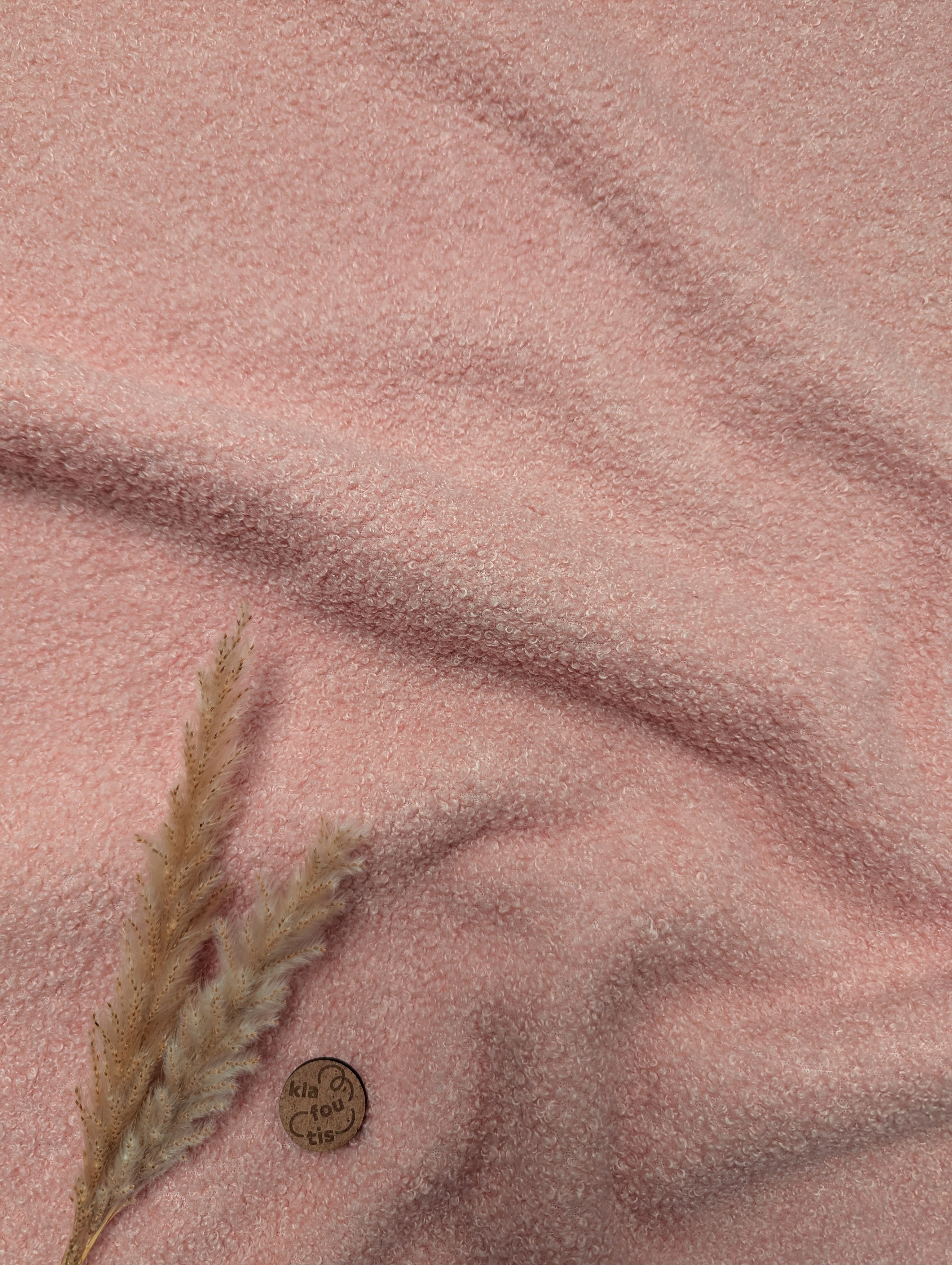 Teddy stretch doublé polaire - rose poudré