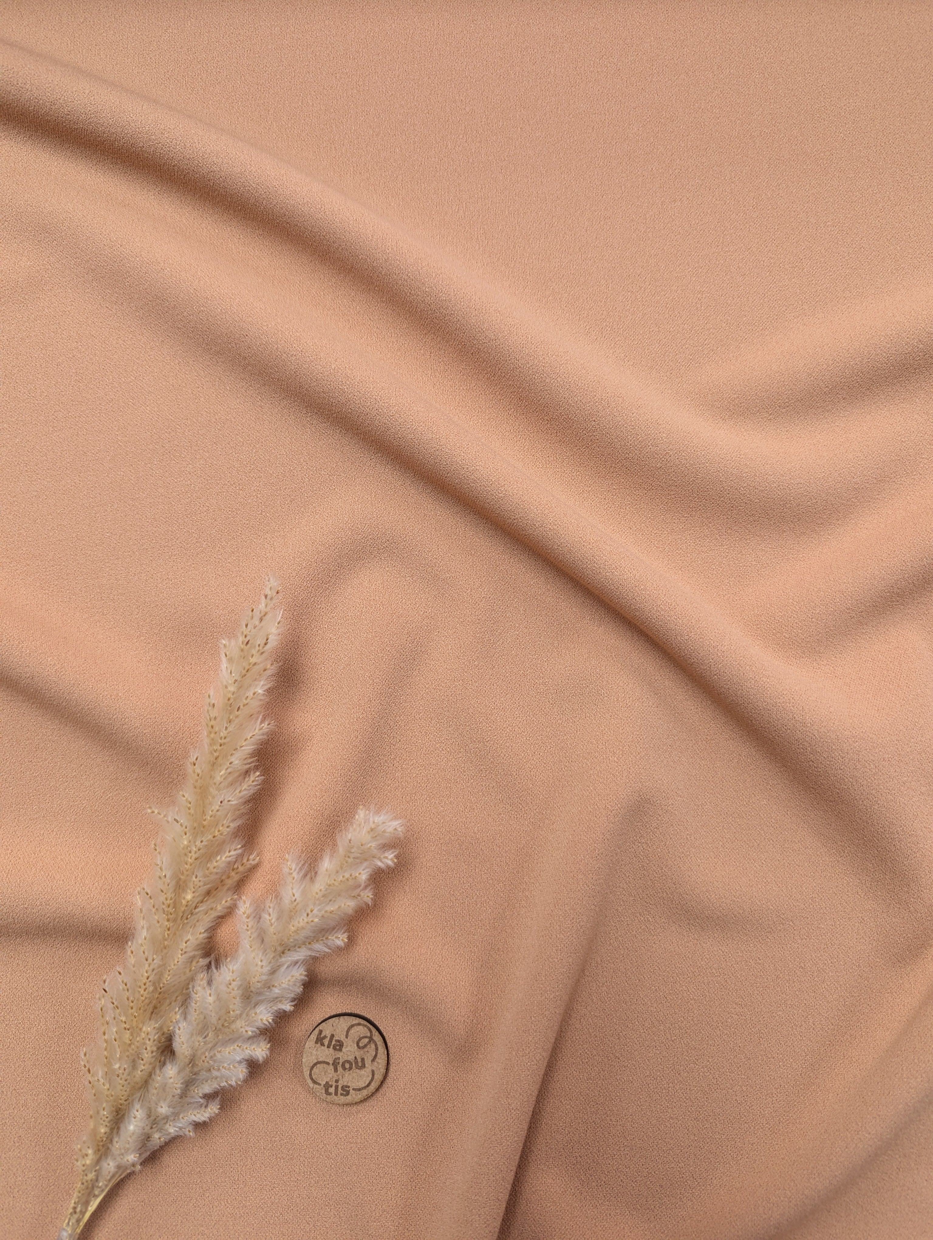 Crêpe de luxe stretch - noix de muscade