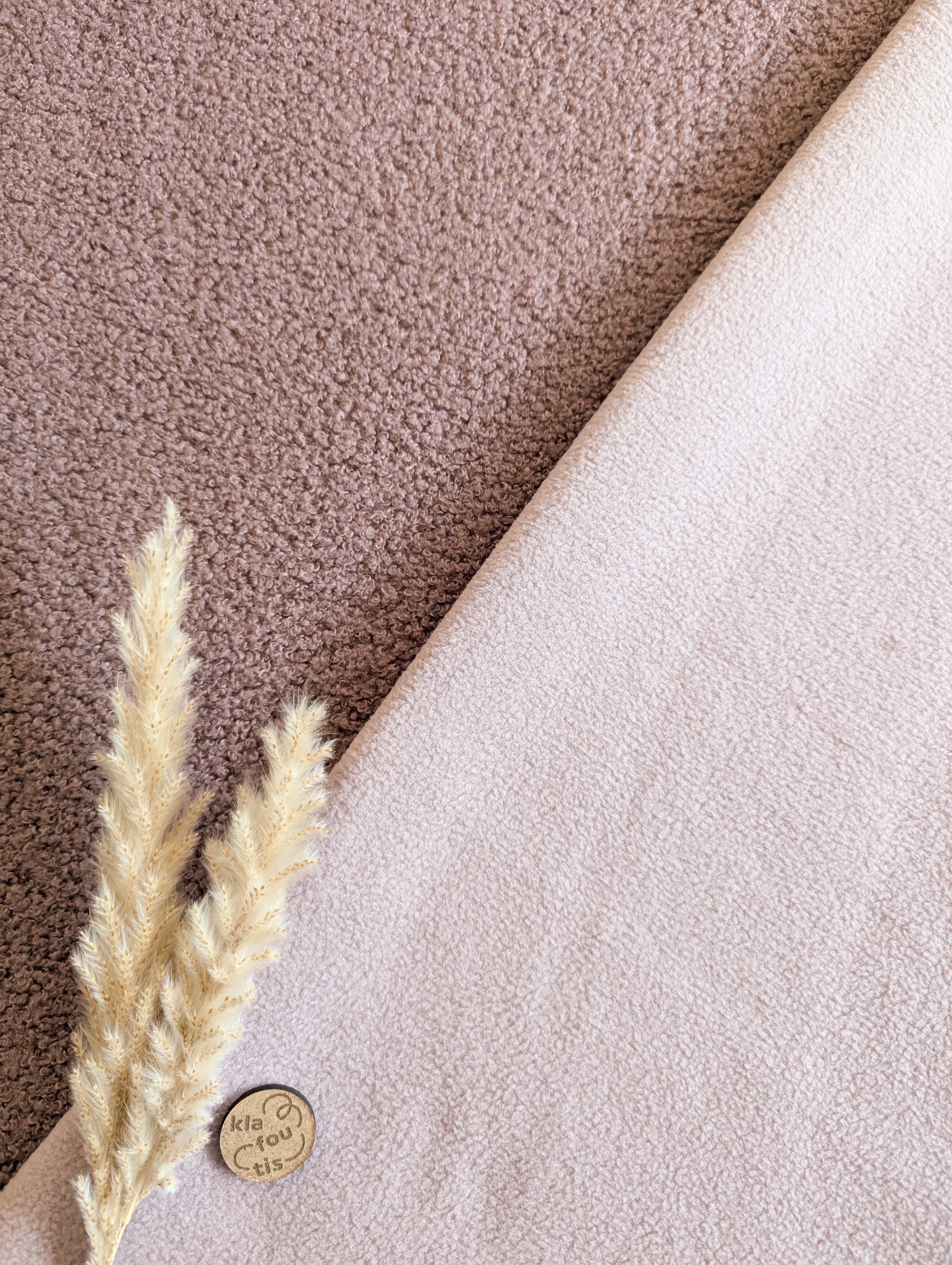 Teddy doublé polaire - Vieux mauve