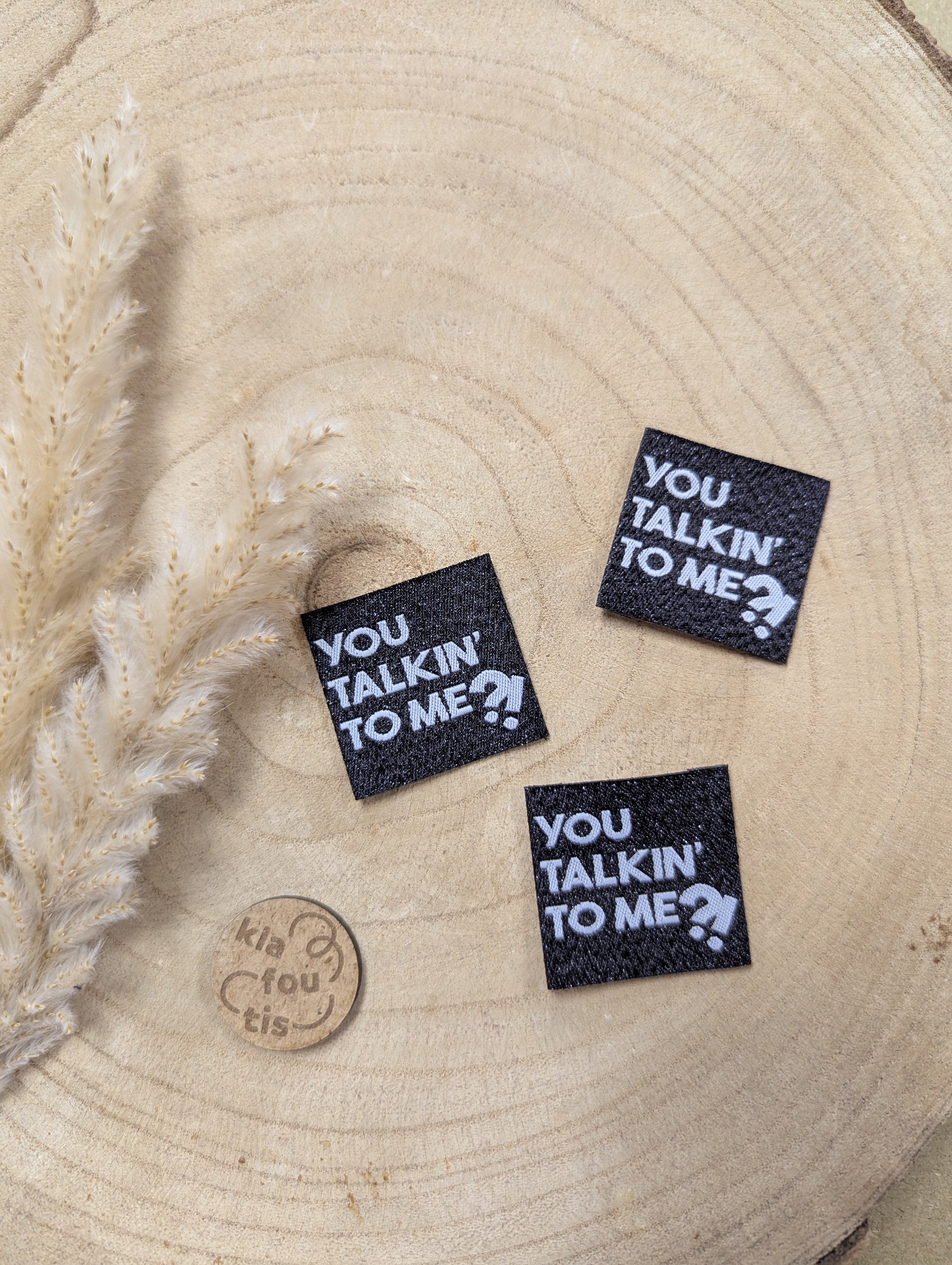 Etiquette tissées à coudre BOHIN - You talkin