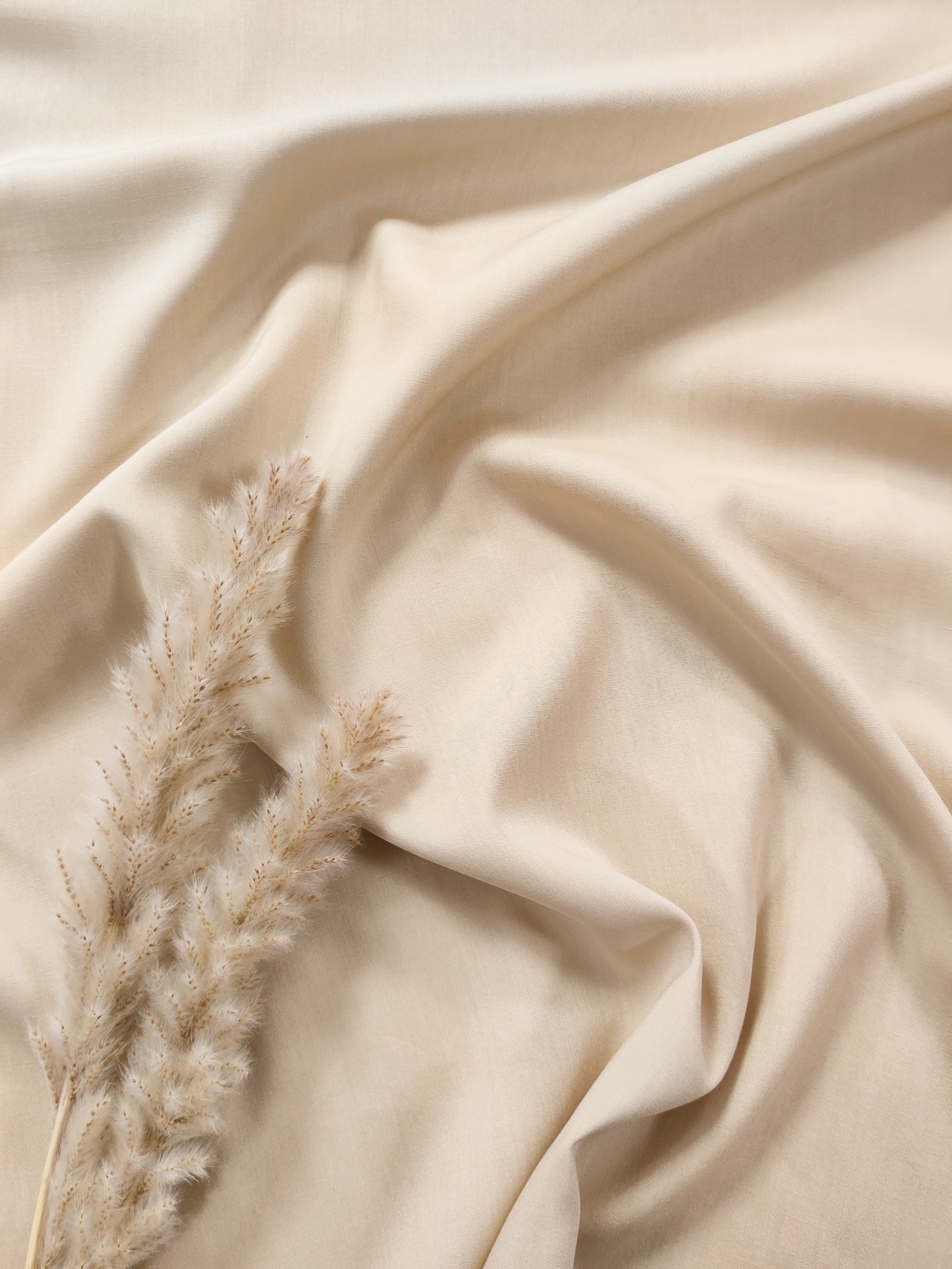 Popeline de viscose - Champagne