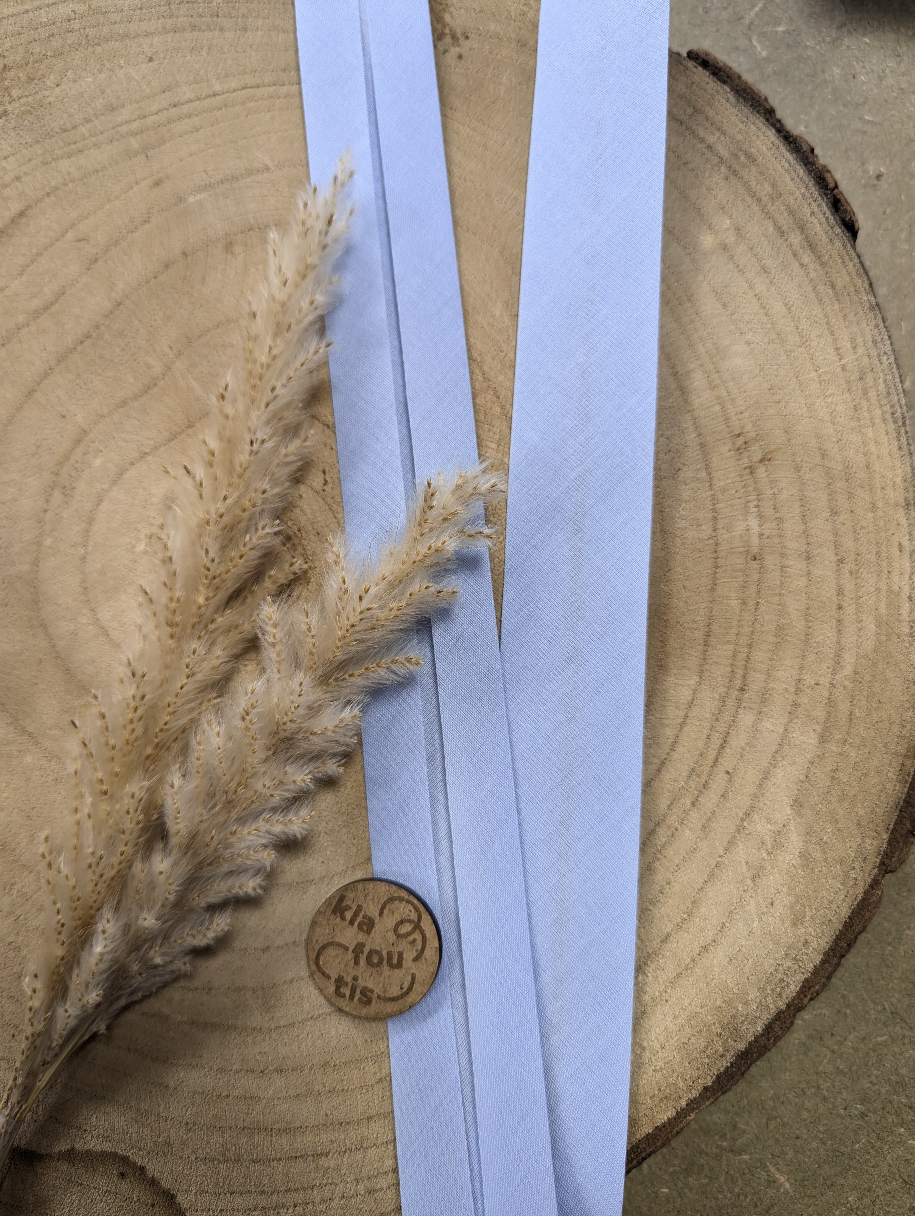 Biais pré-plié 27 mm - Baby blue