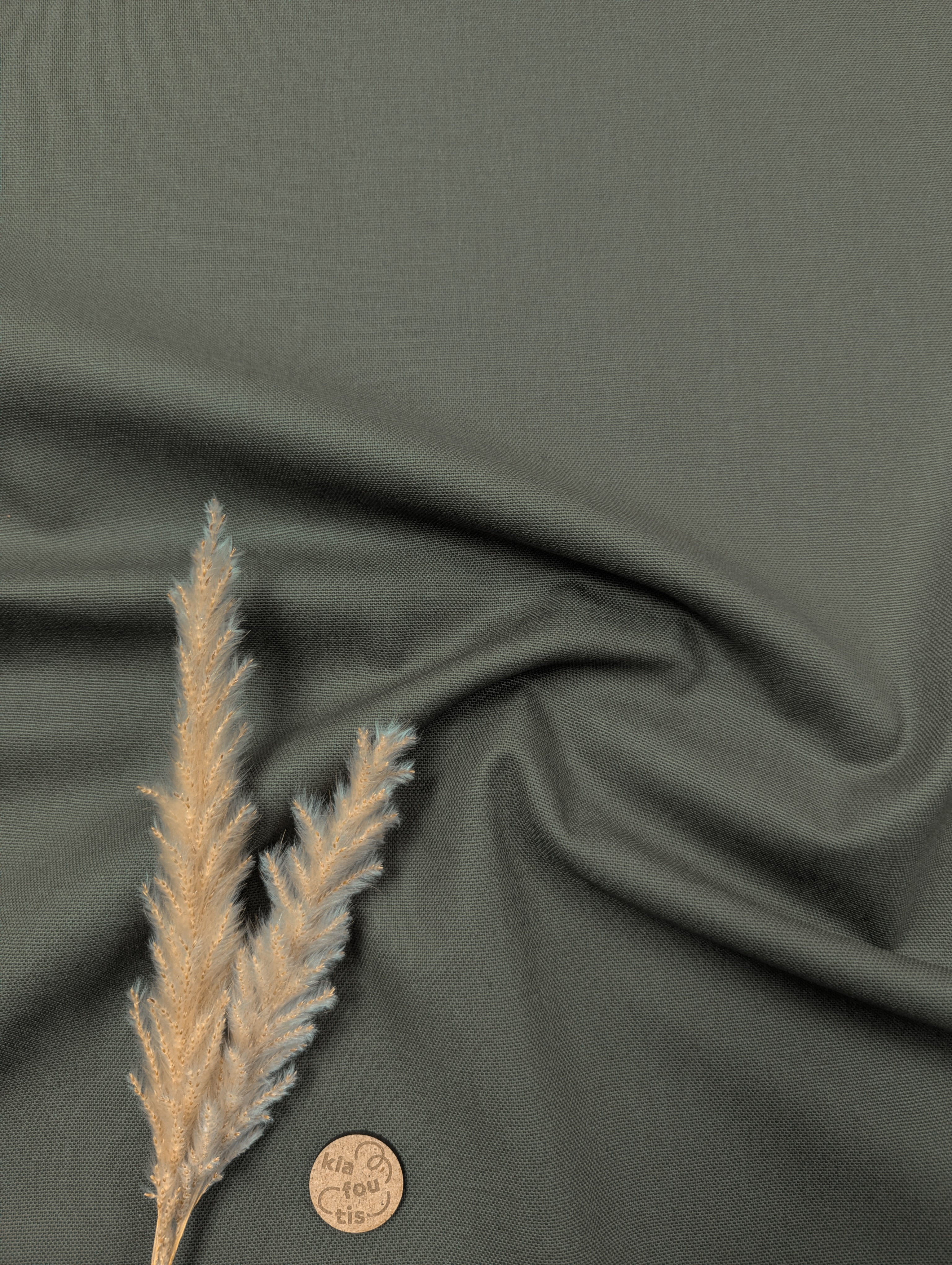 Canevas 100% coton - vert kaki