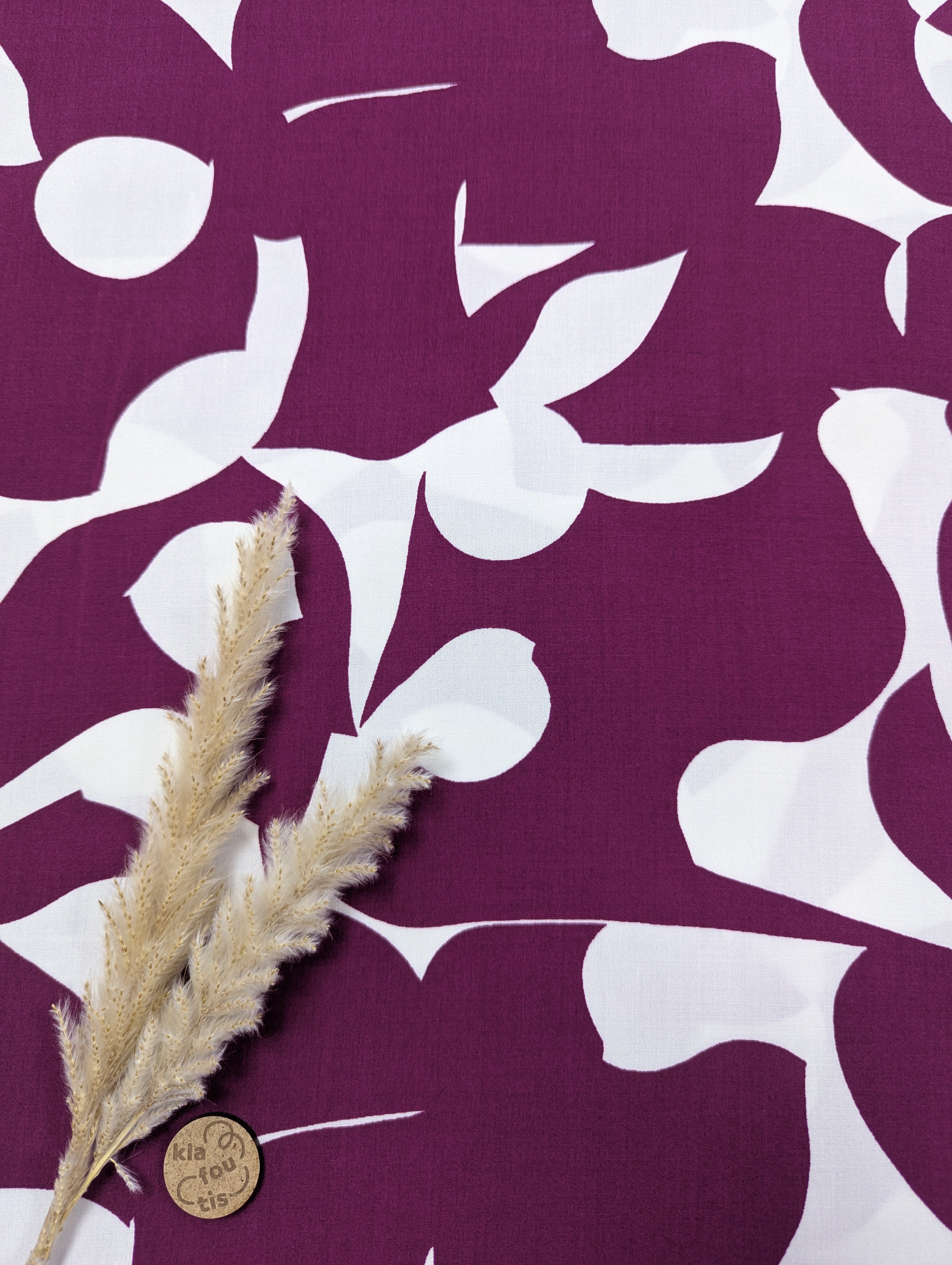 Popeline de viscose lie de vin - duochrome