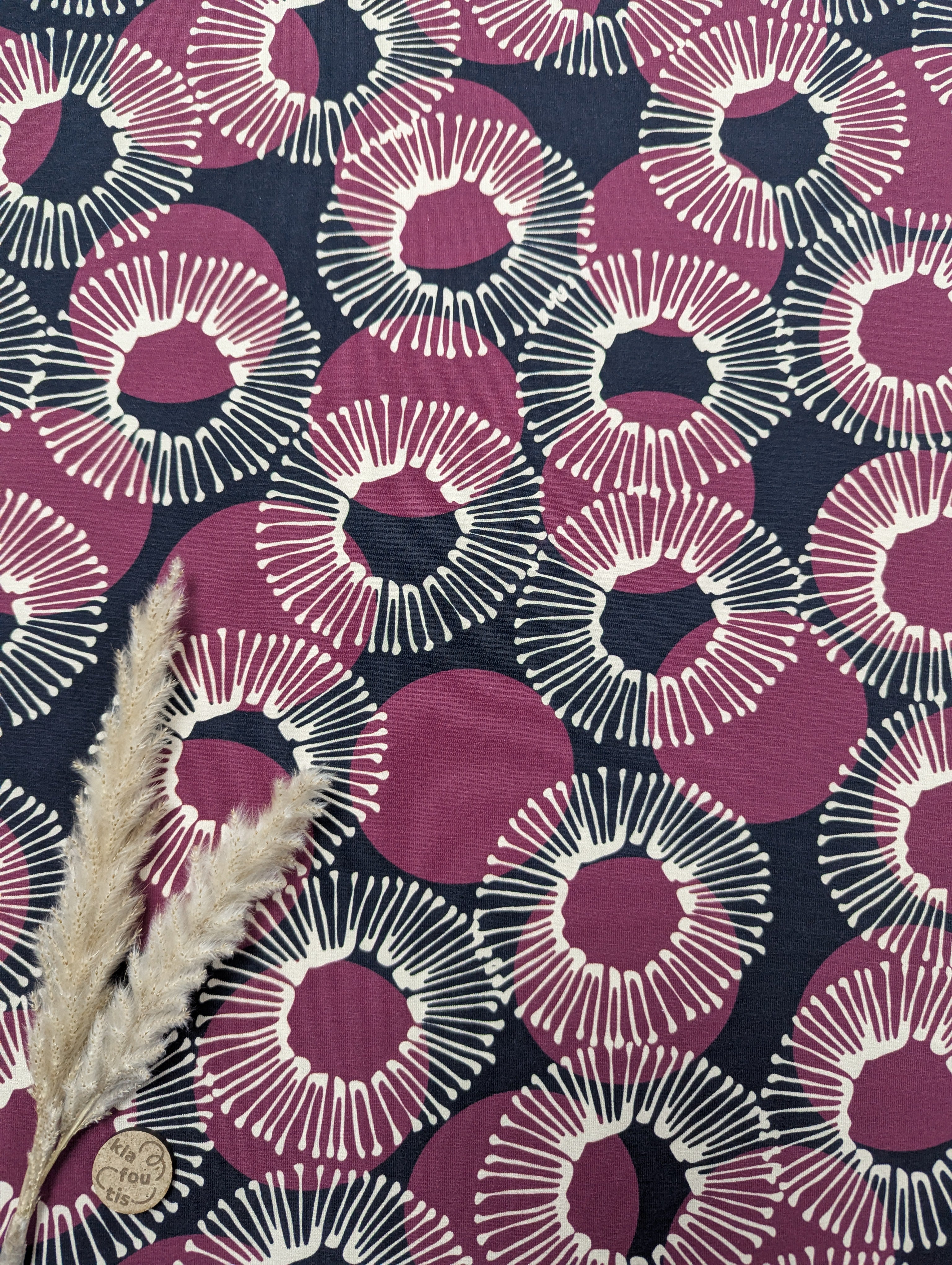 Jersey de coton noir - joyeuses rondeurs