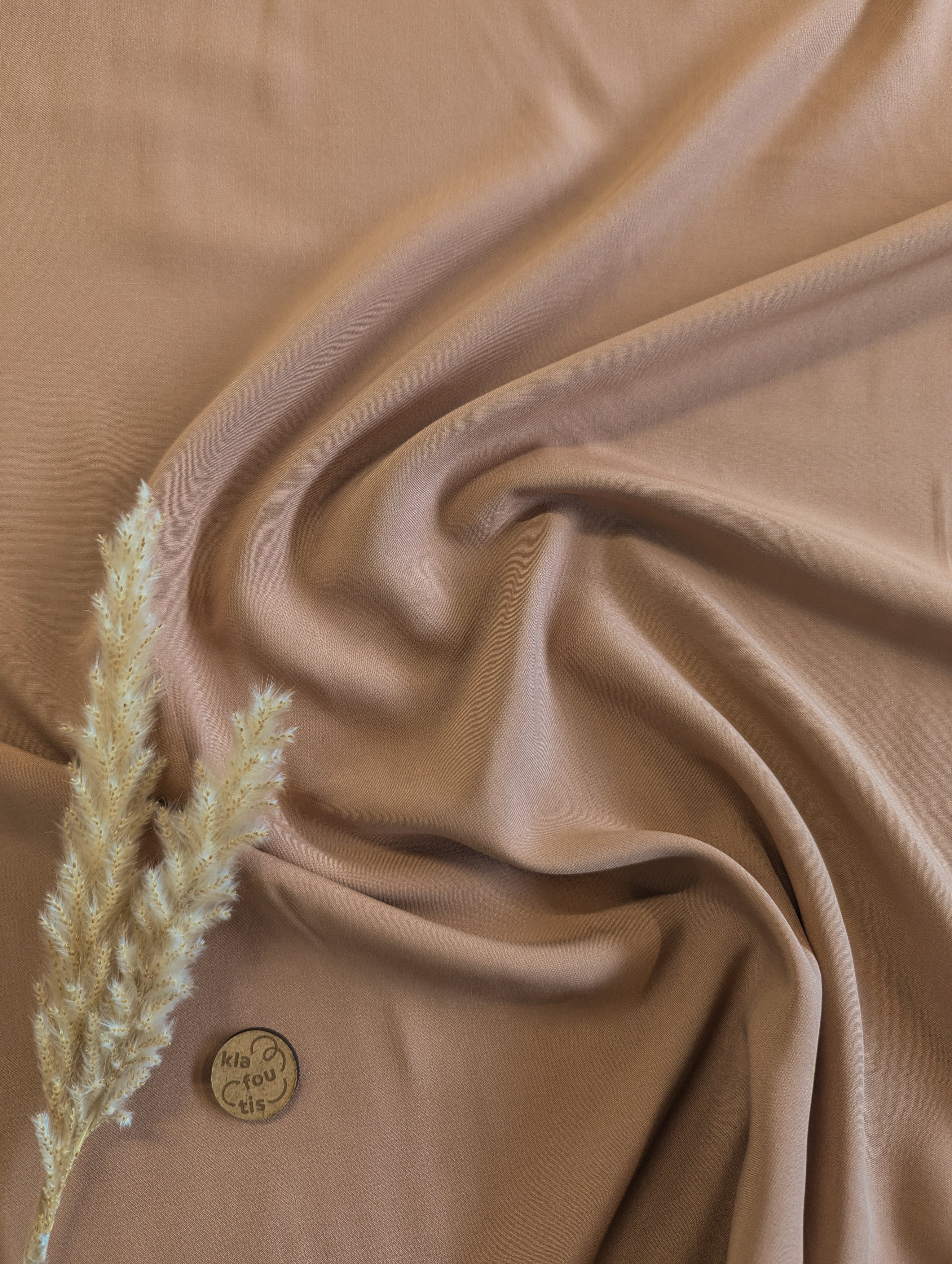 Popeline de viscose EcoVero - Mocha