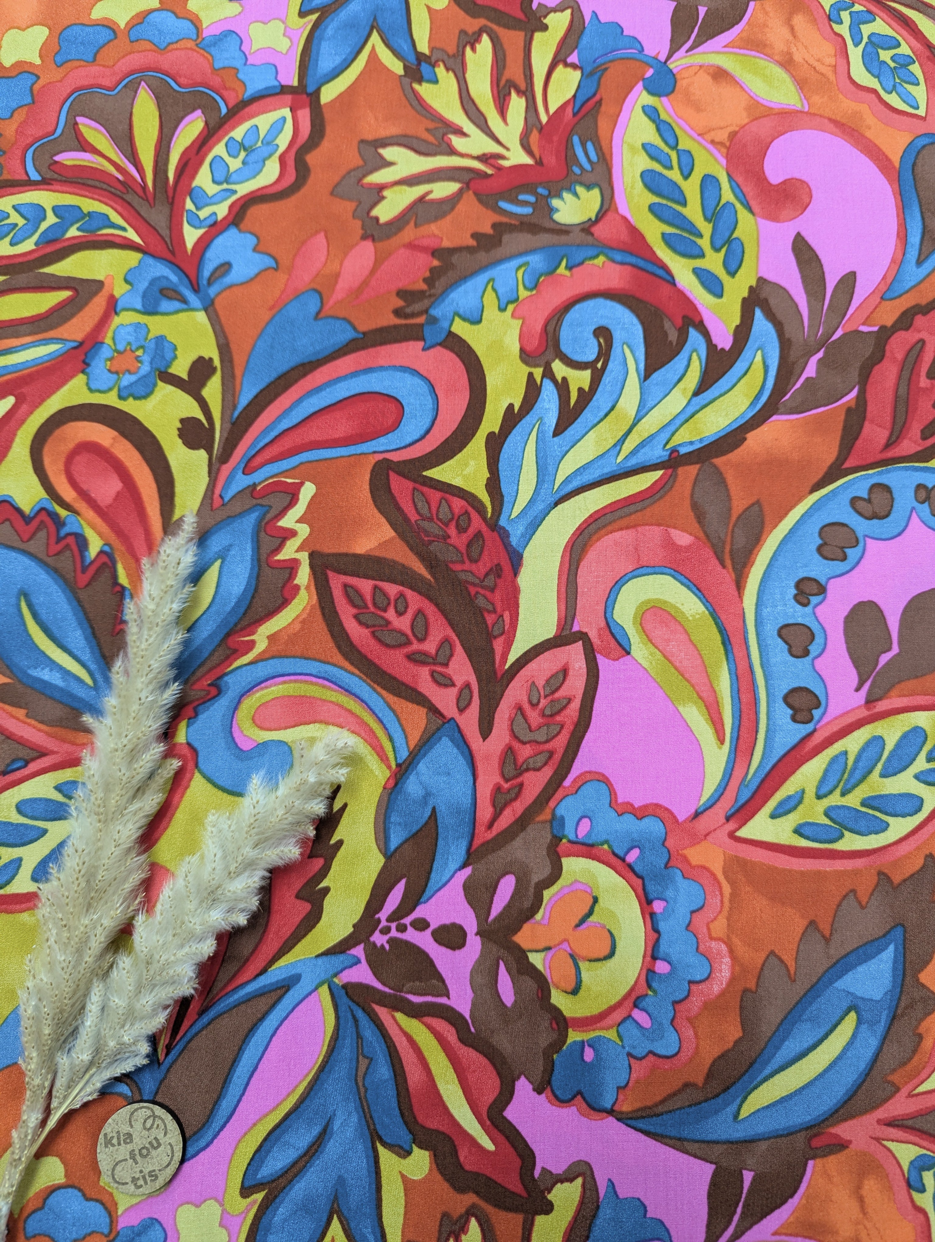 Popeline de viscose - Arabesques tout en couleurs