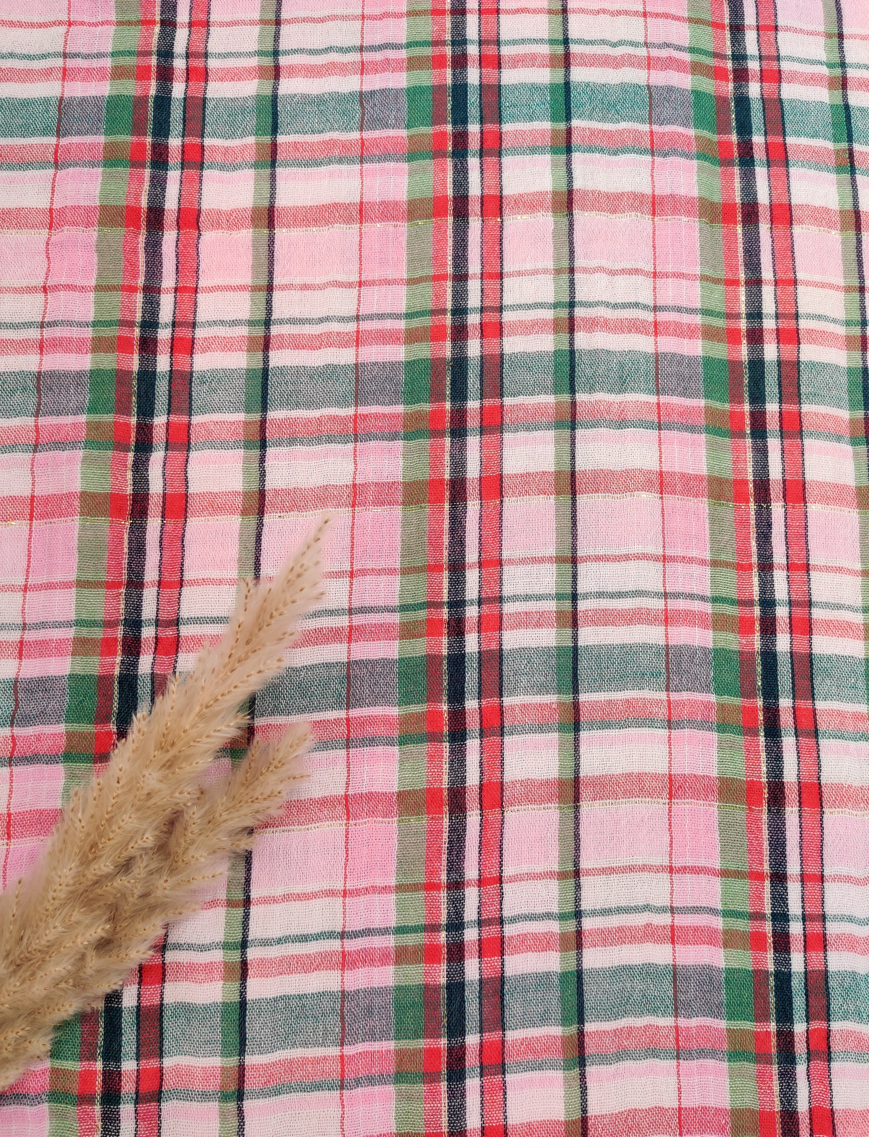 Double gaze - Quadrillage multicolore