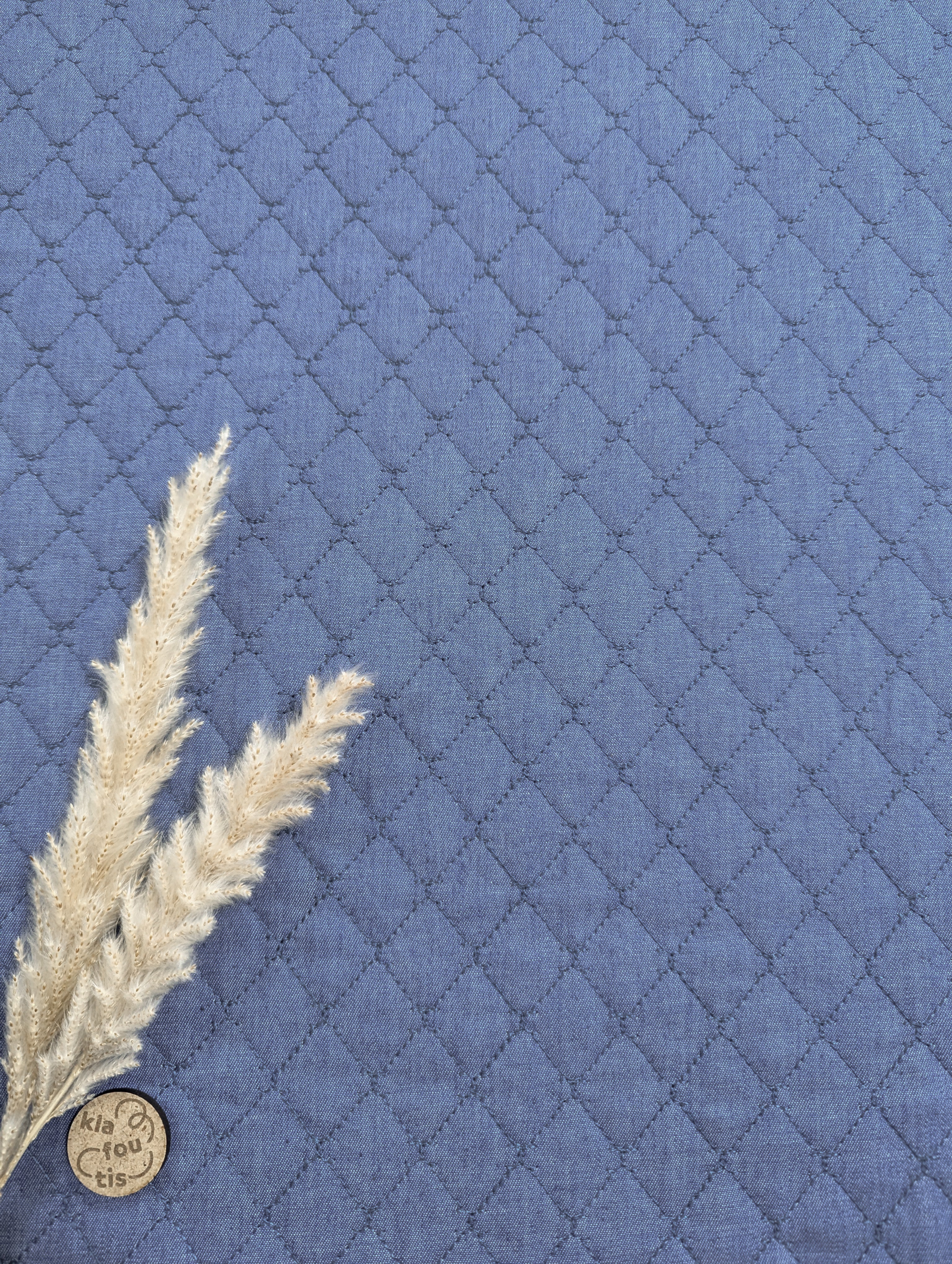 Jeans matelassé - Bleu jeans clair