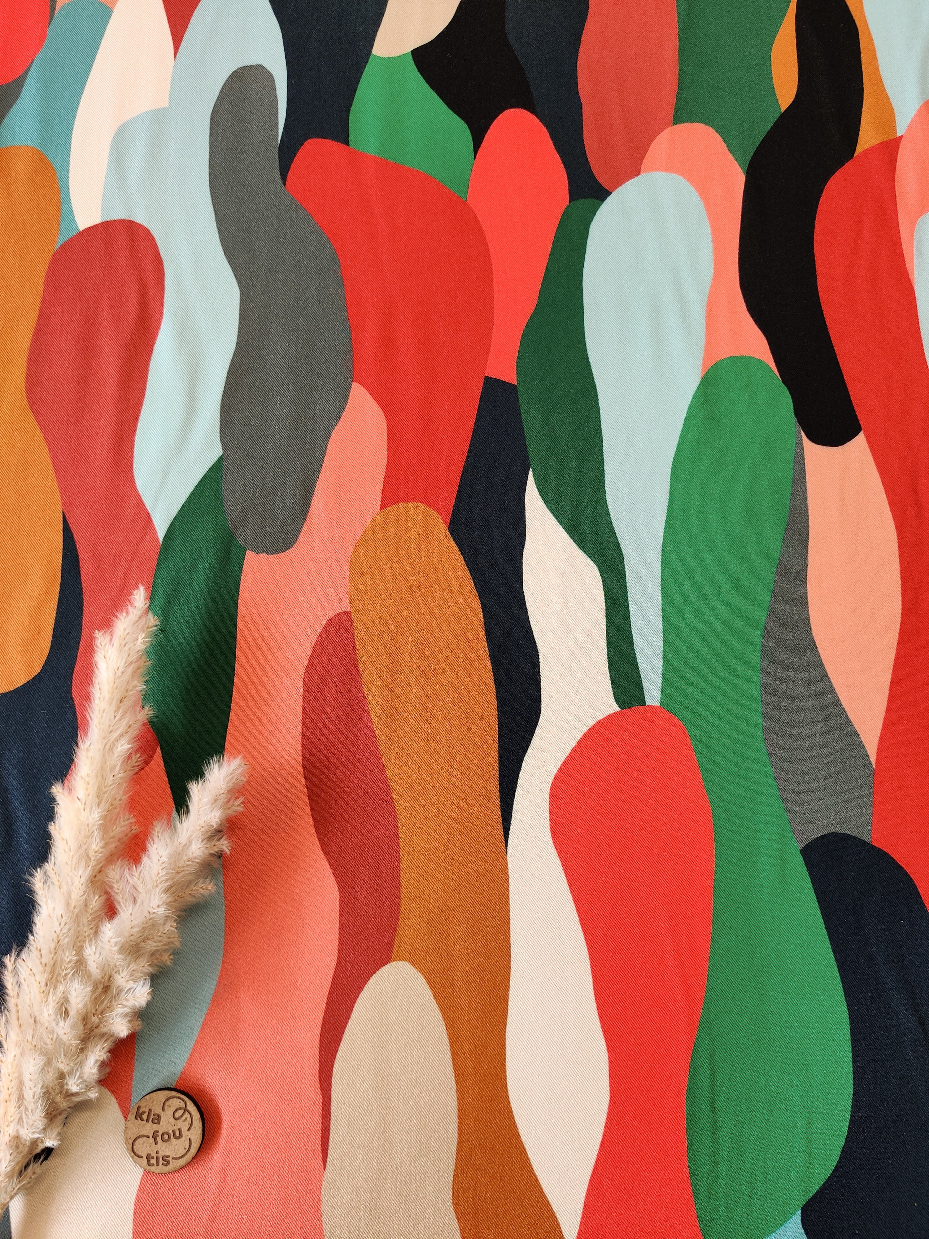 Twill de viscose - Coulée chromatique