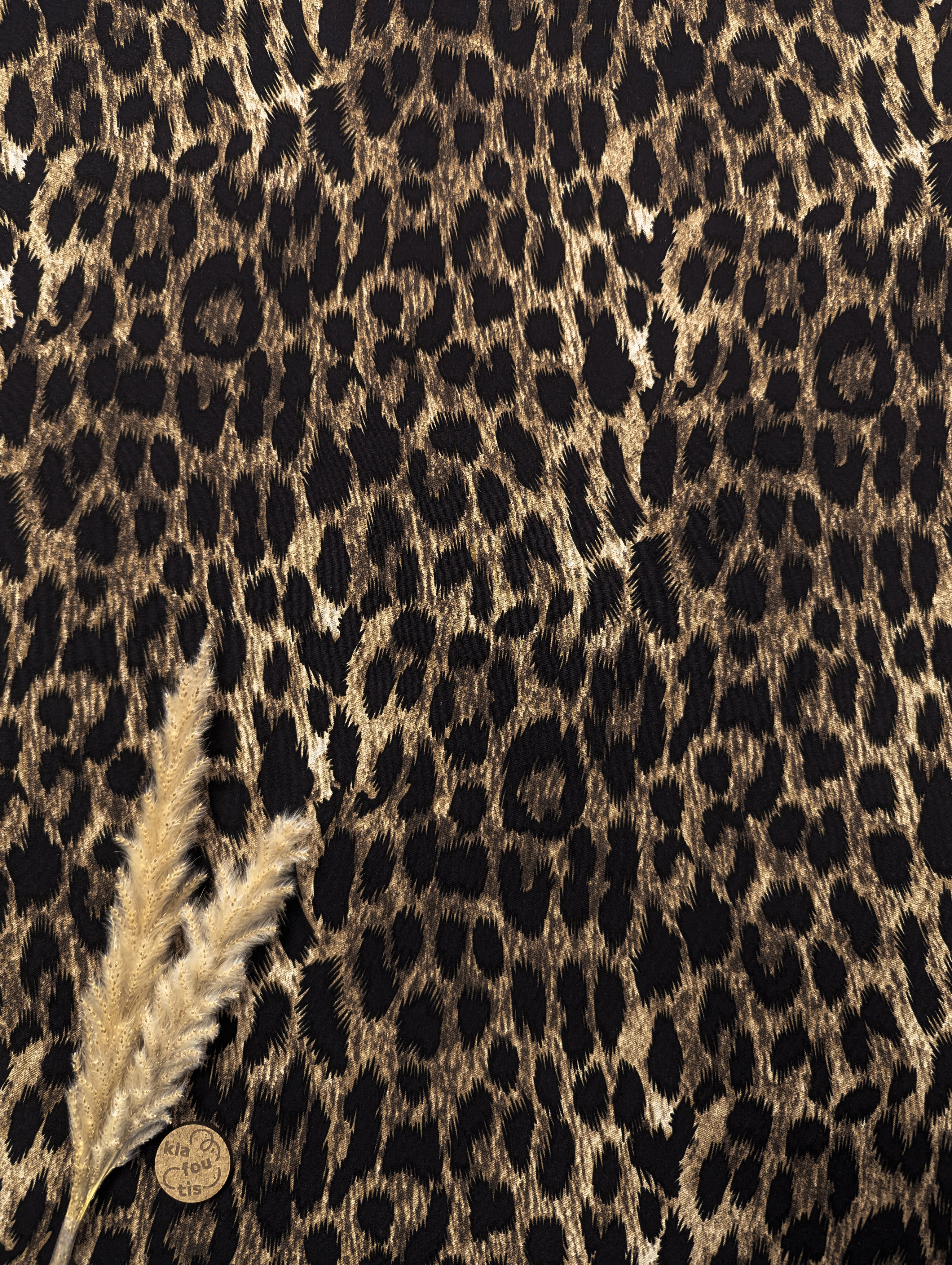 Popeline de viscose - esprit fauve