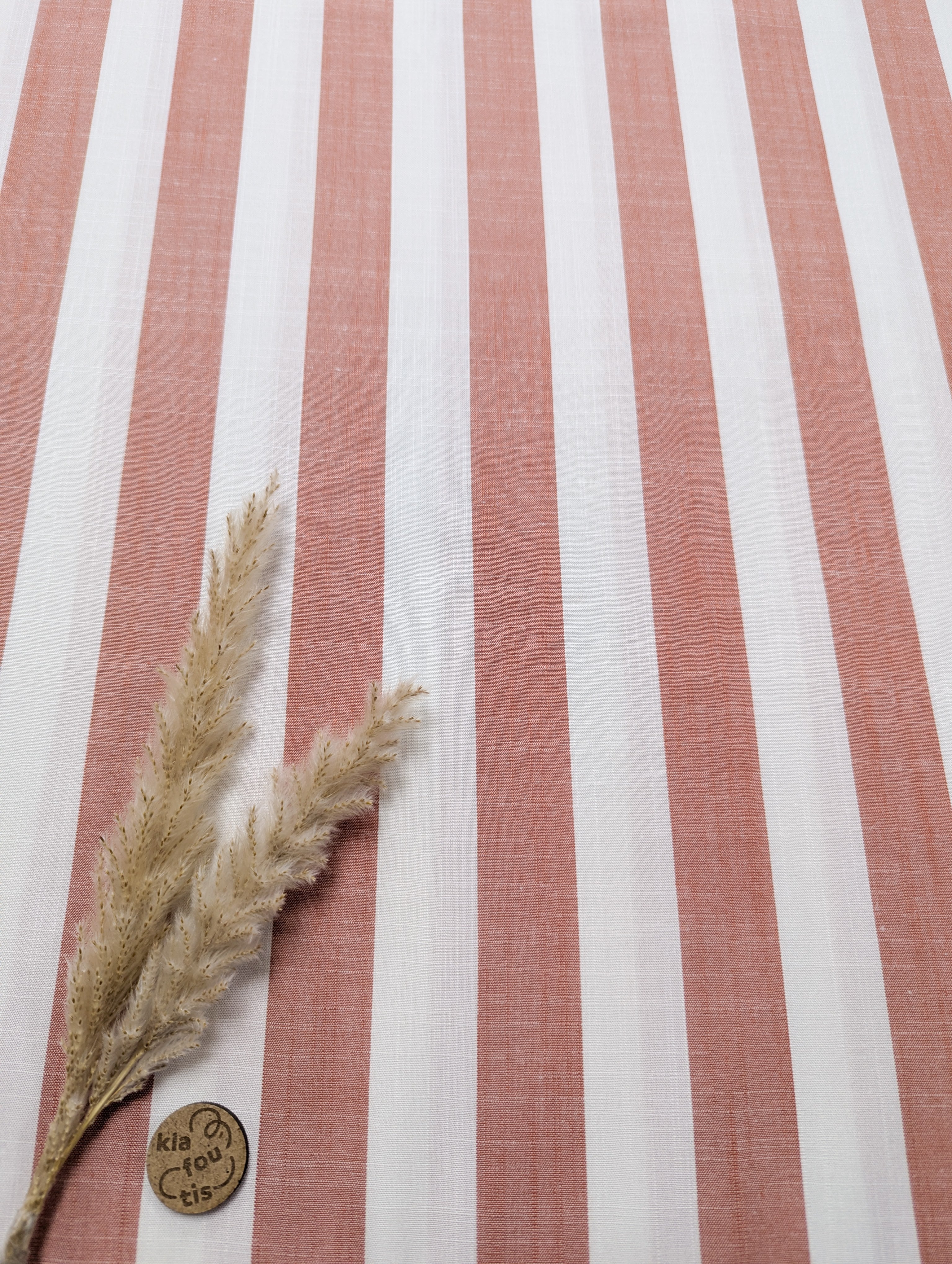 Chambray de viscose - Ligné bois de rose