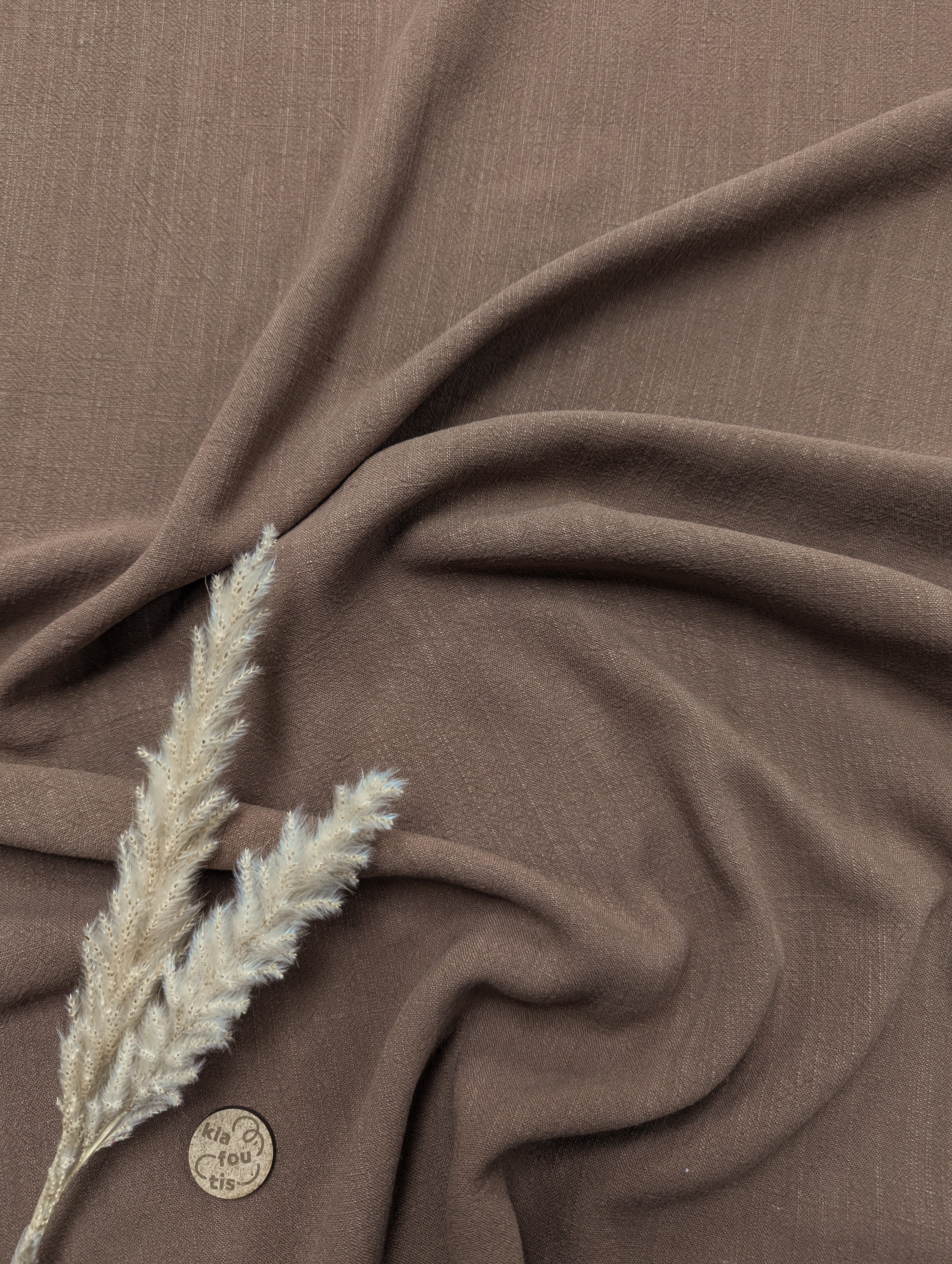 Lin viscose - Chocolat au lait