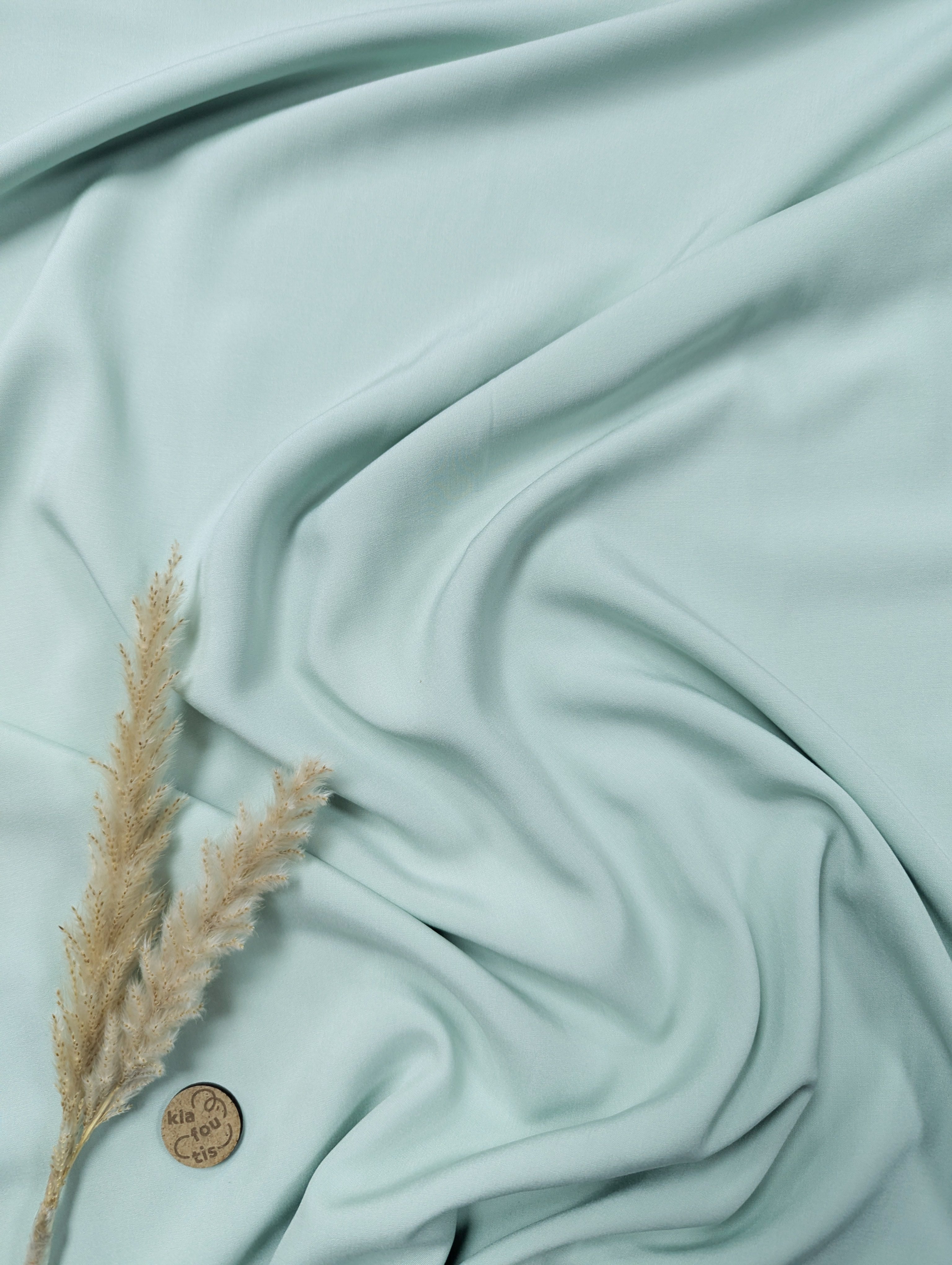 Popeline de viscose EcoVero - Menthe claire