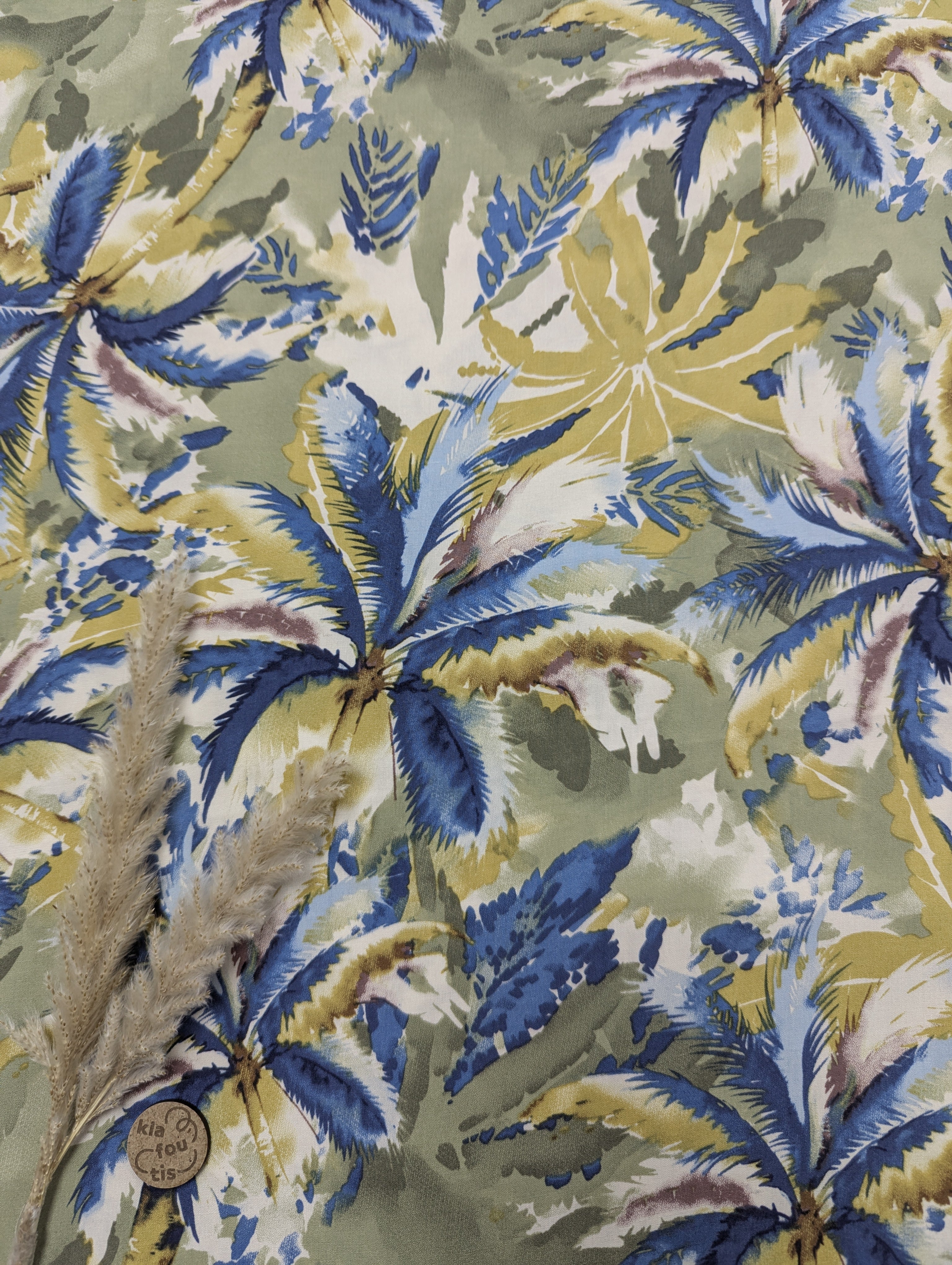Popeline de viscose - Balade sous les palmiers
