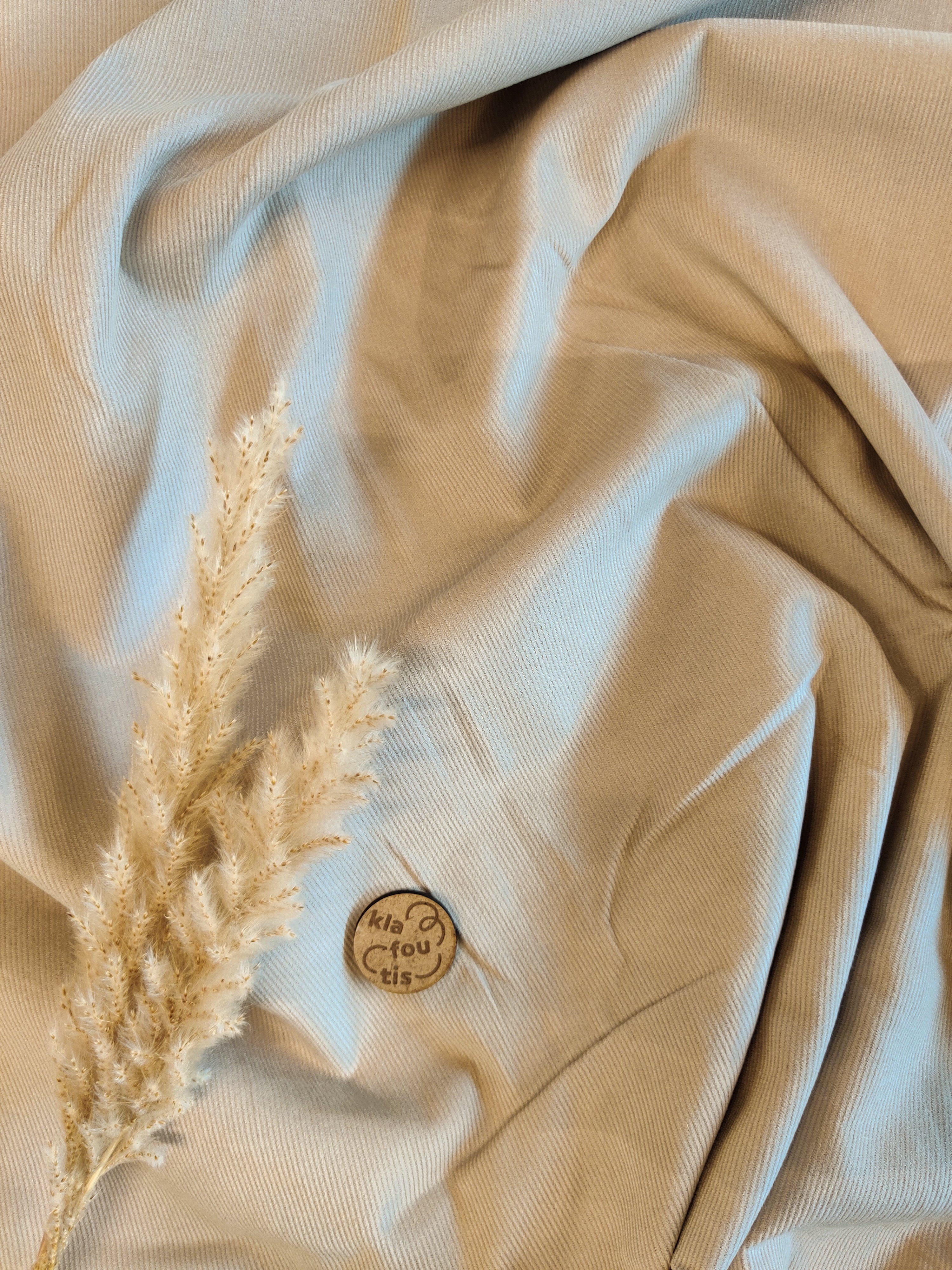 Velours milleraies - Beige