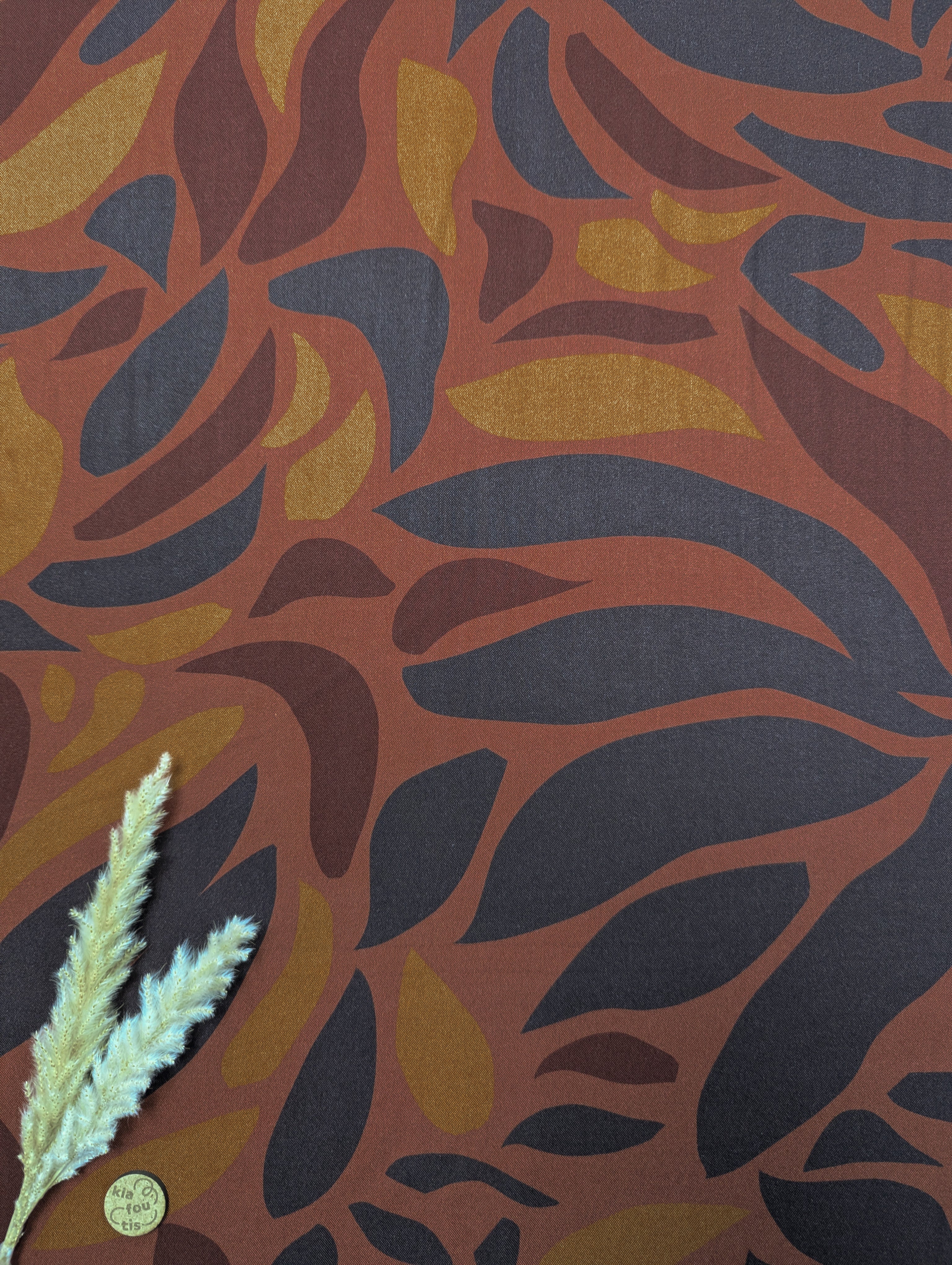 Twill de viscose - chaleur ardente