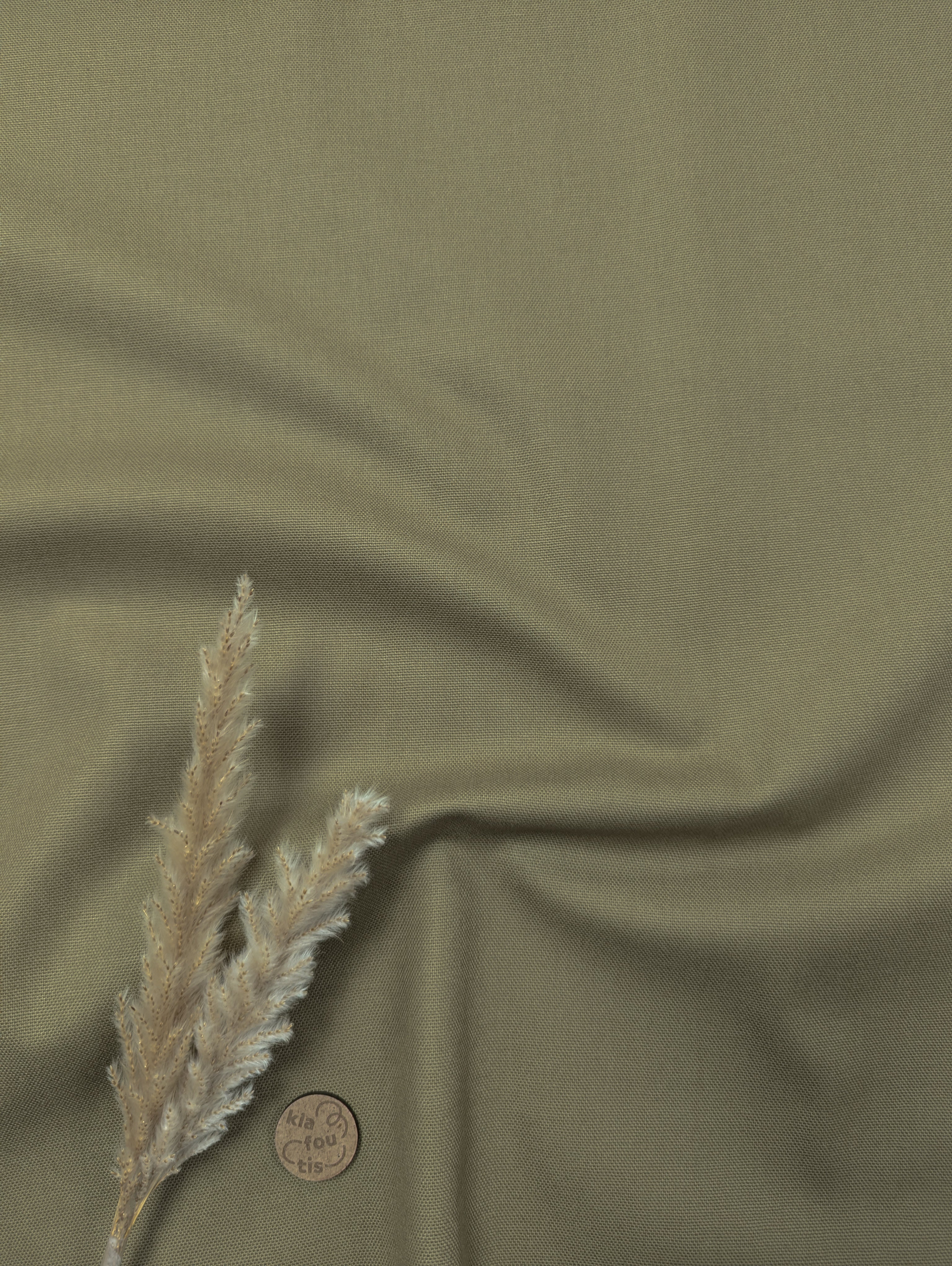 Canevas 100% coton - olive