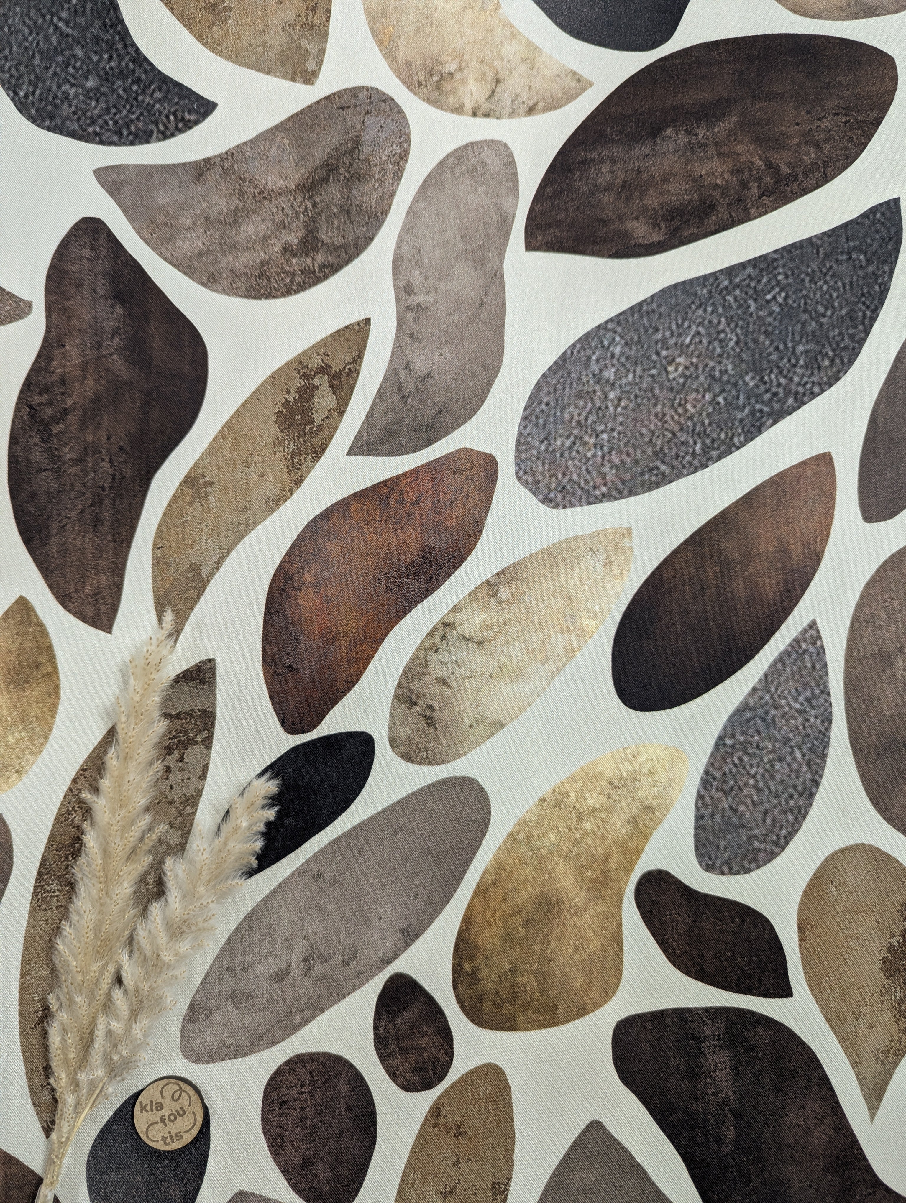 Twill de viscose beige et marron - jolies rondeurs