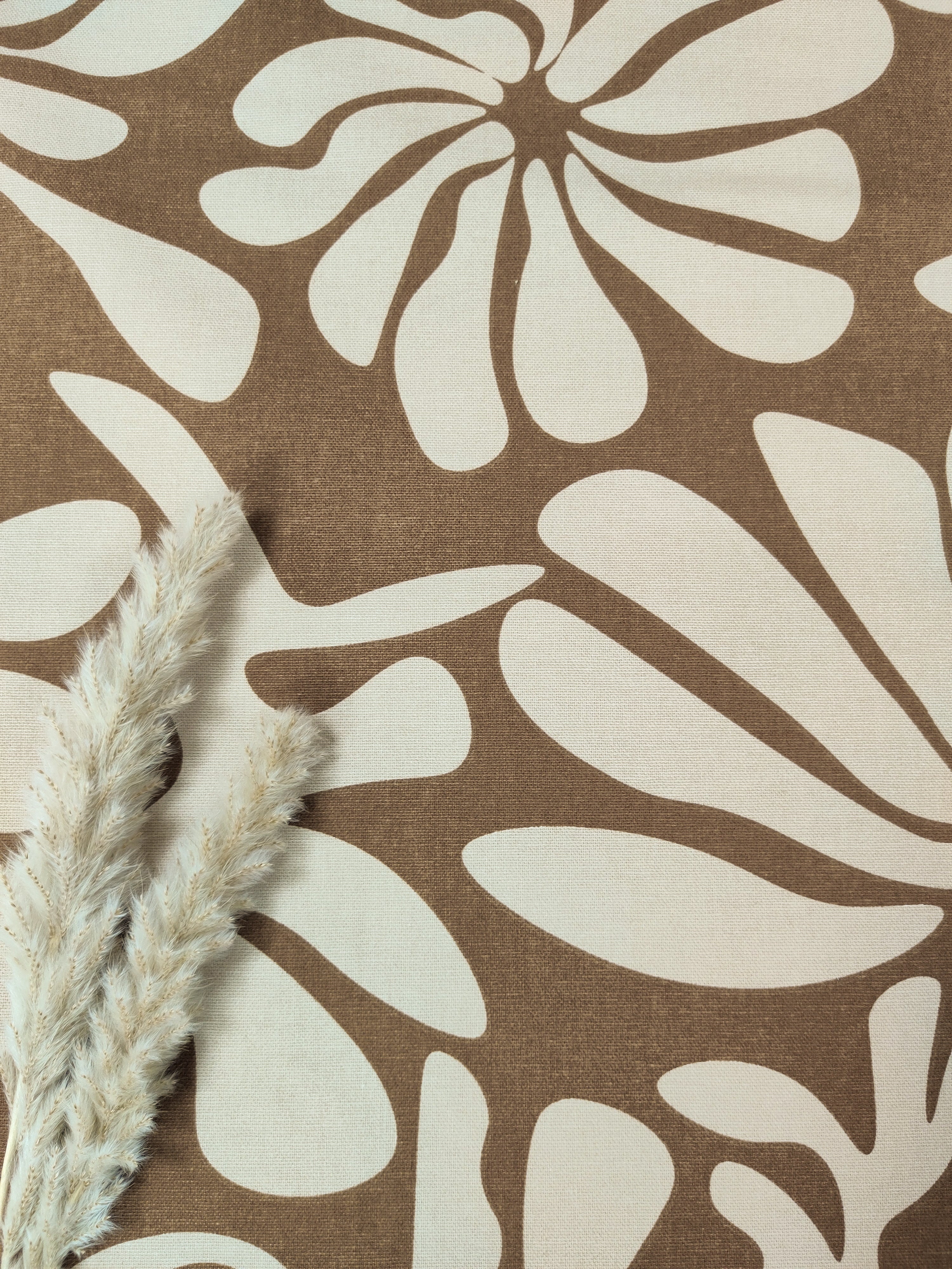 Canevas beige et cognac - Rétro