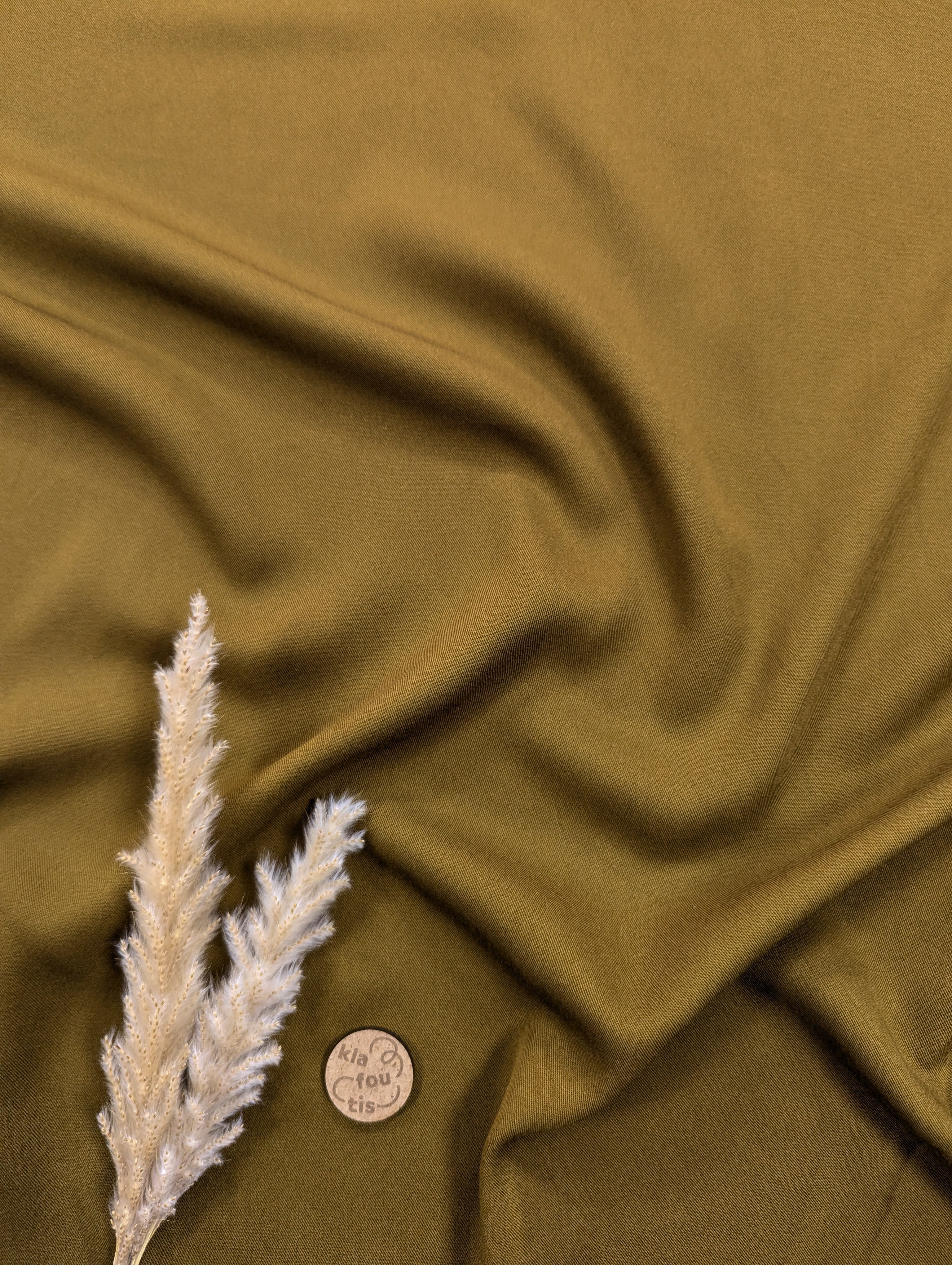 Twill de viscose - Ocre doré