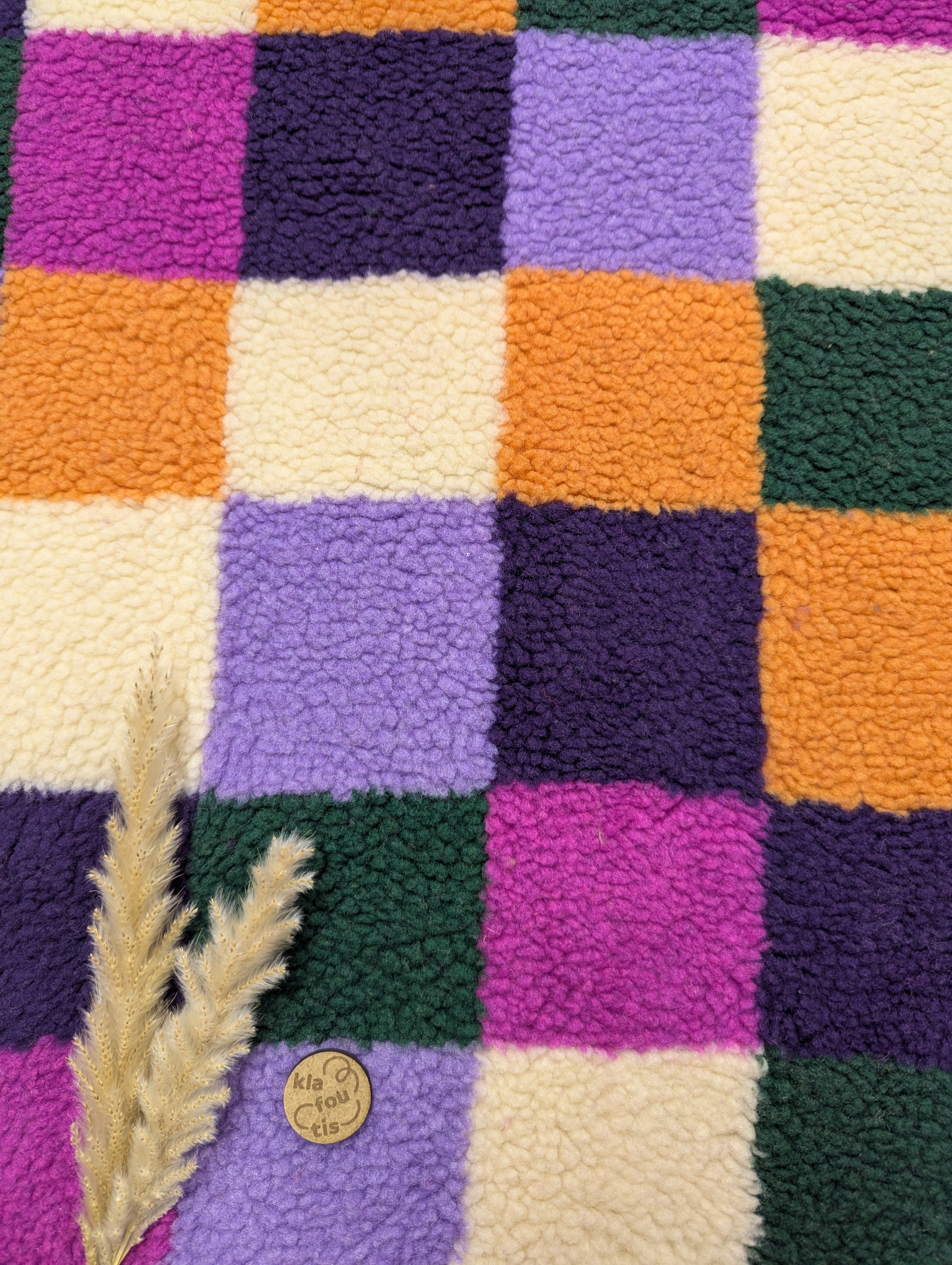 Teddy extensible à carreaux - lilas, vert, orange, rose etc