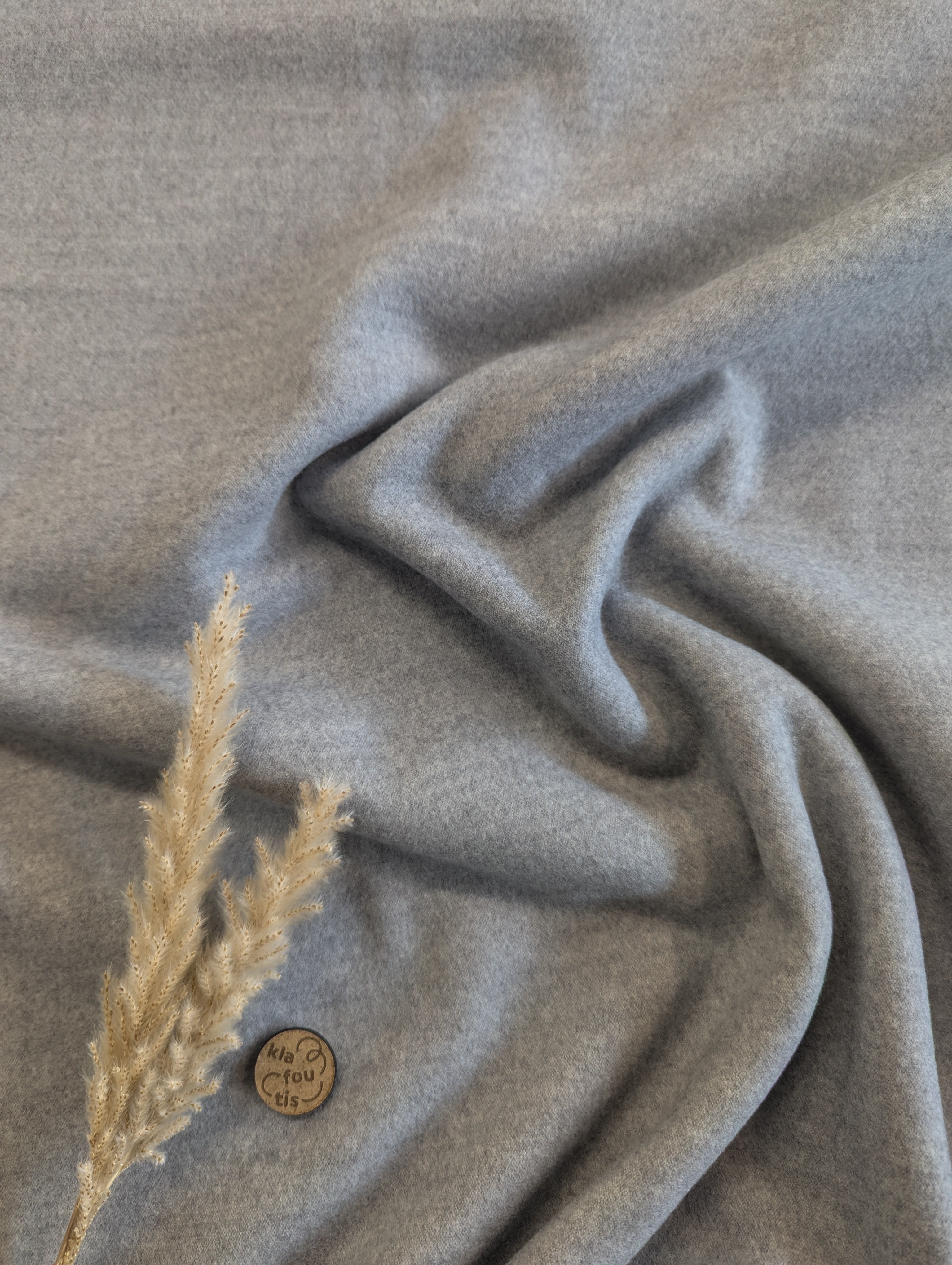 Lainage feutré - gris clair
