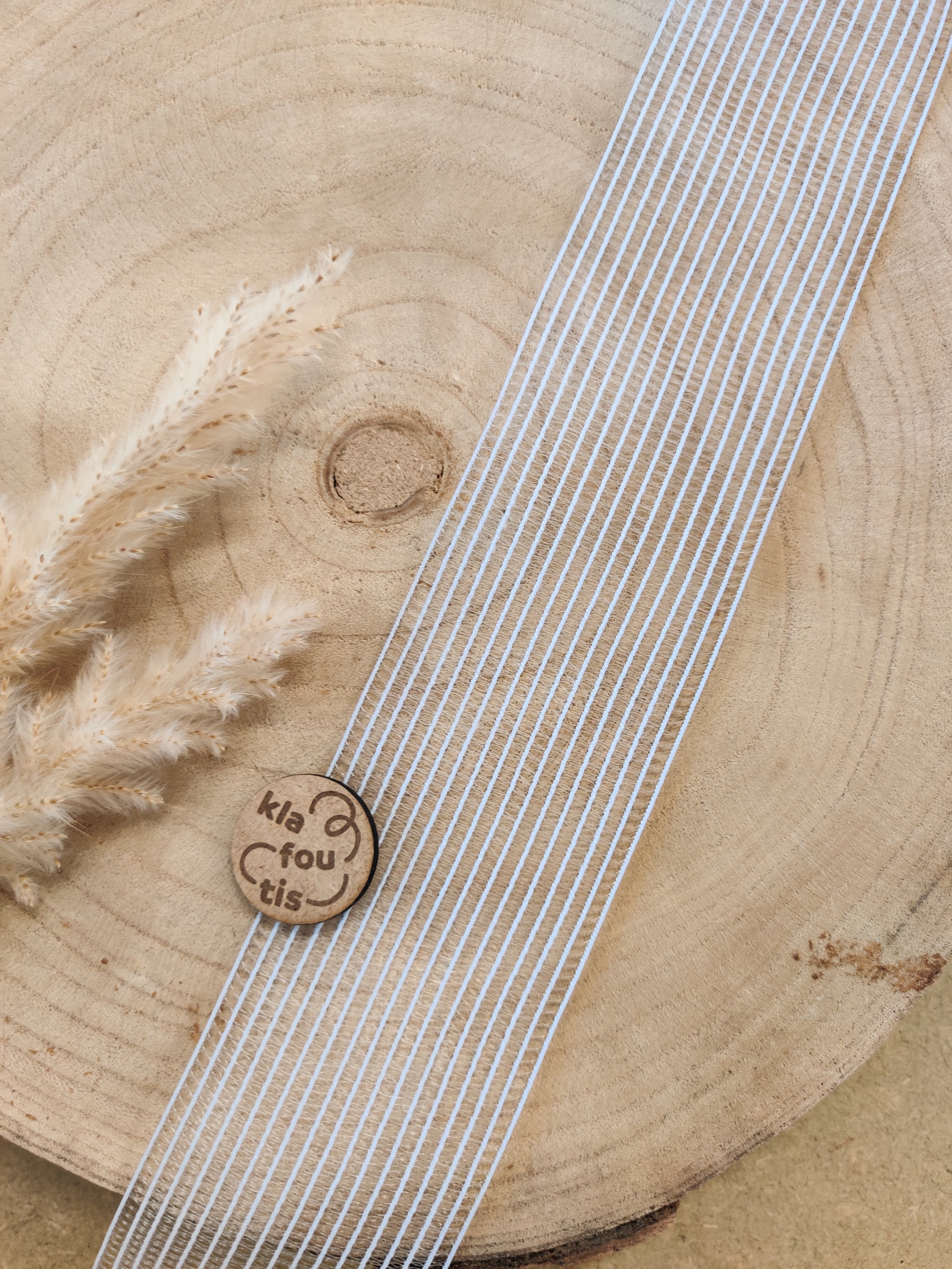 Ruban élastique pour smocks blanc ou noir 50mm