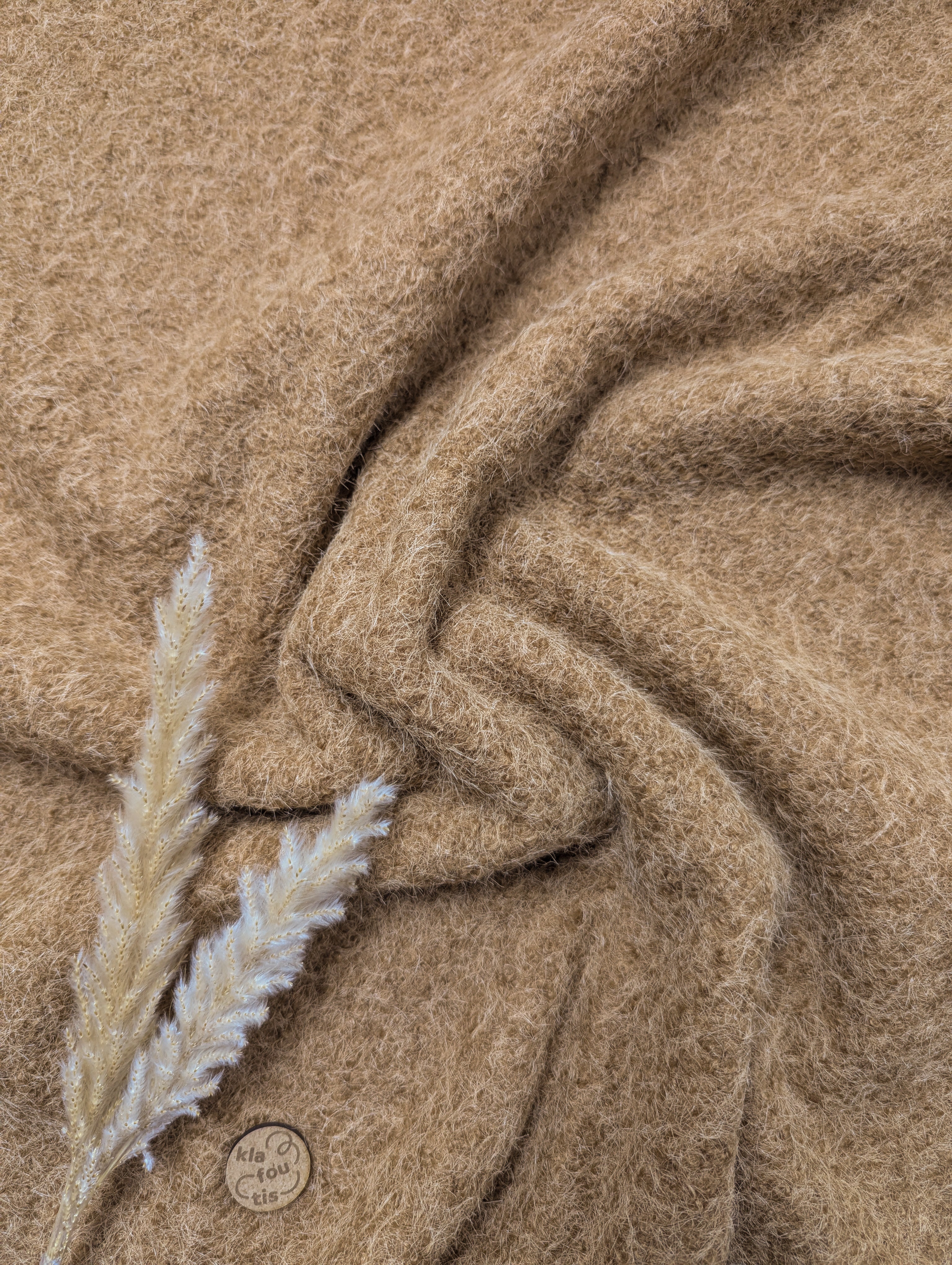 Lainage bouclé - Camel