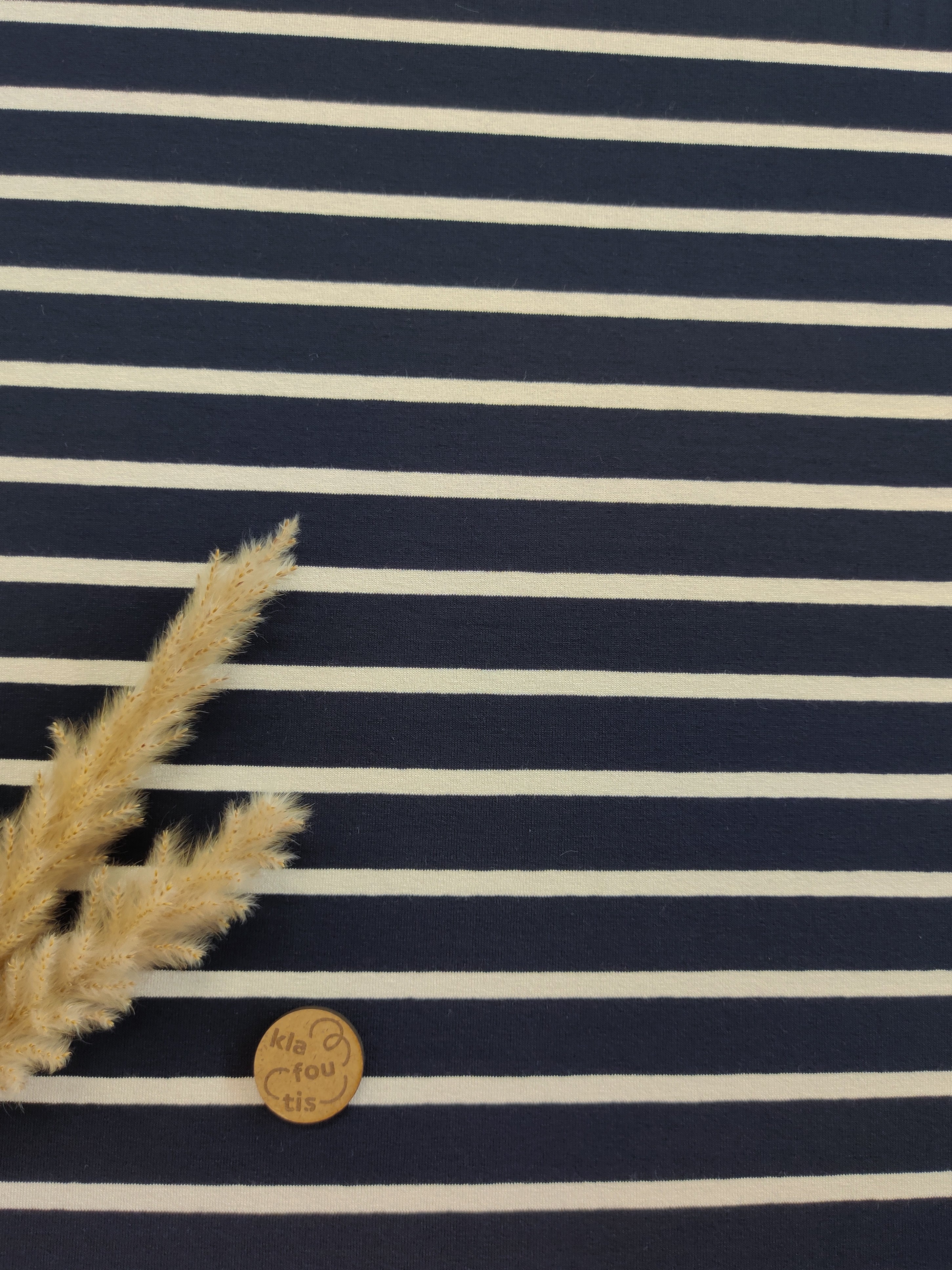 Jersey de viscose - Marinière