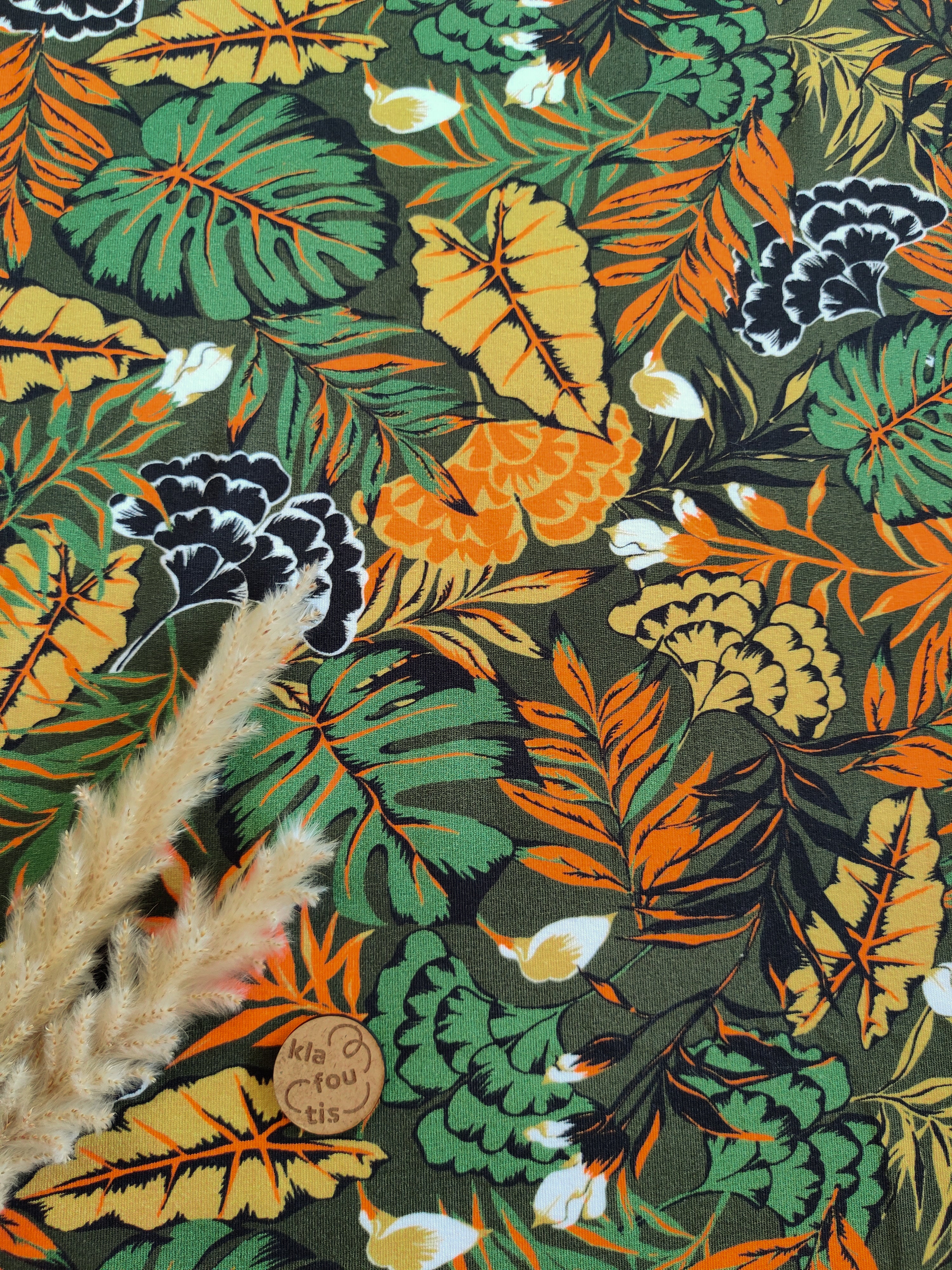 Jersey de coton vert - Canopée sauvage