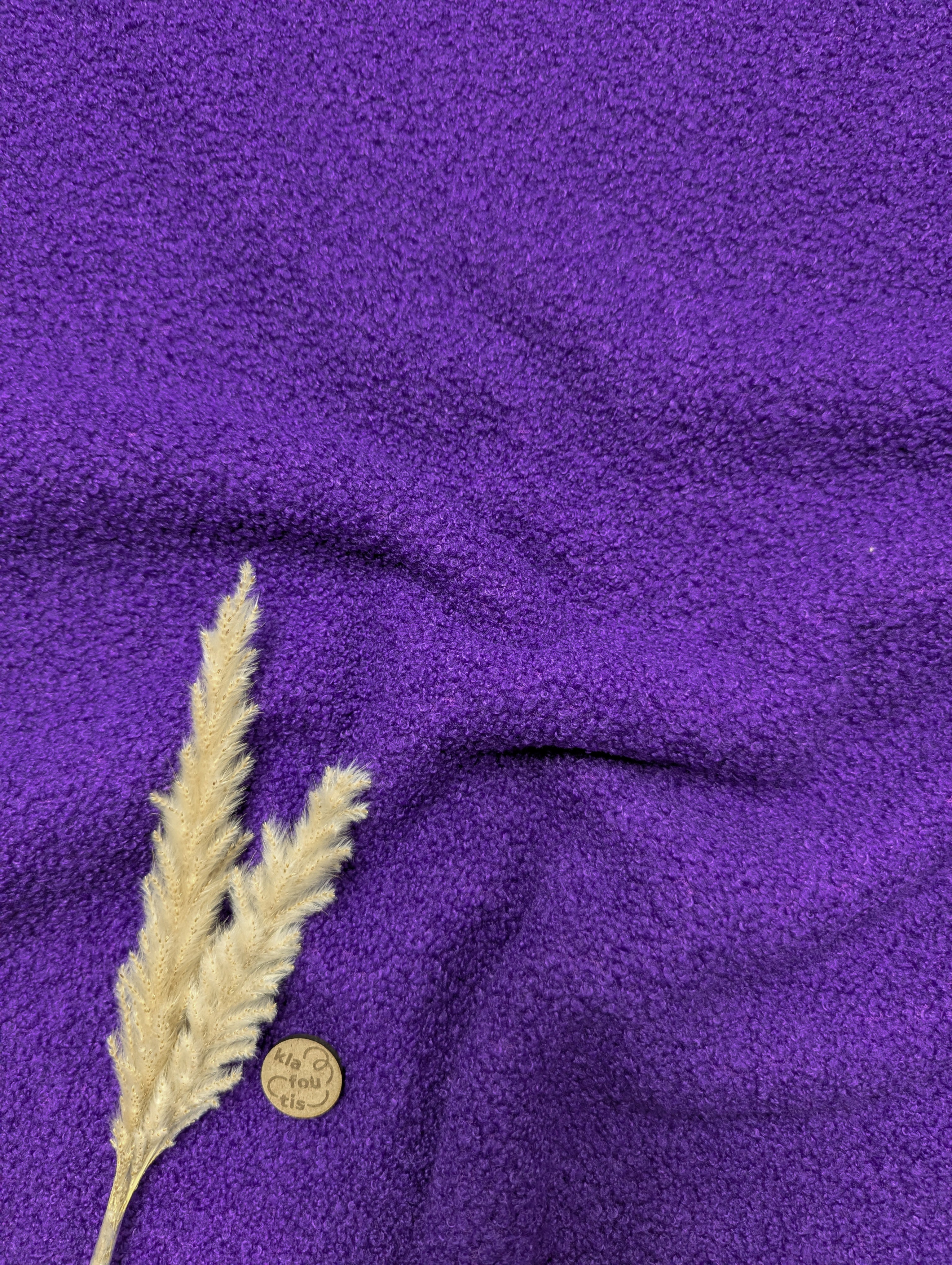 Teddy stretch doublé polaire - violet