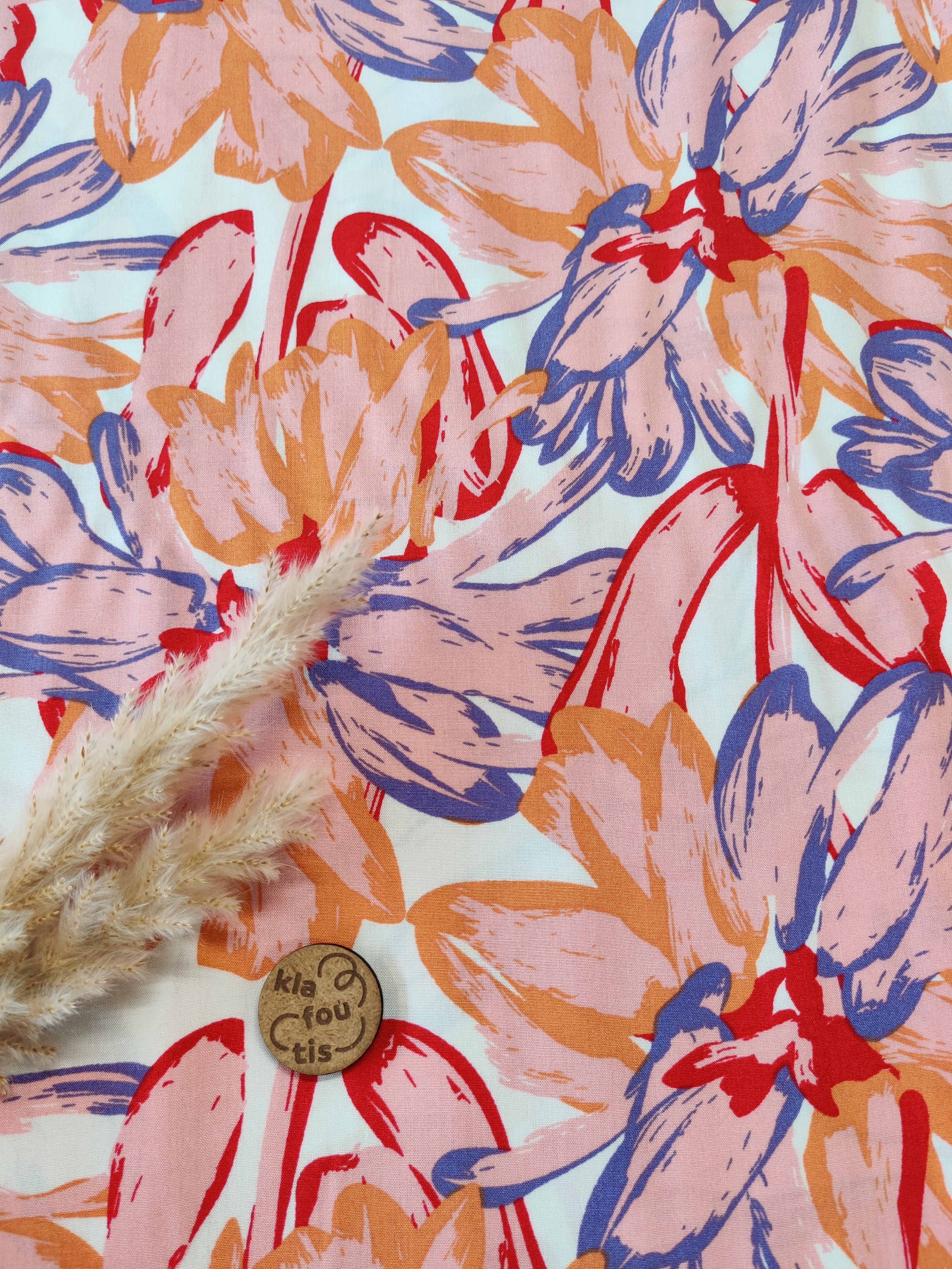 Popeline de viscose - Esquisse estivale