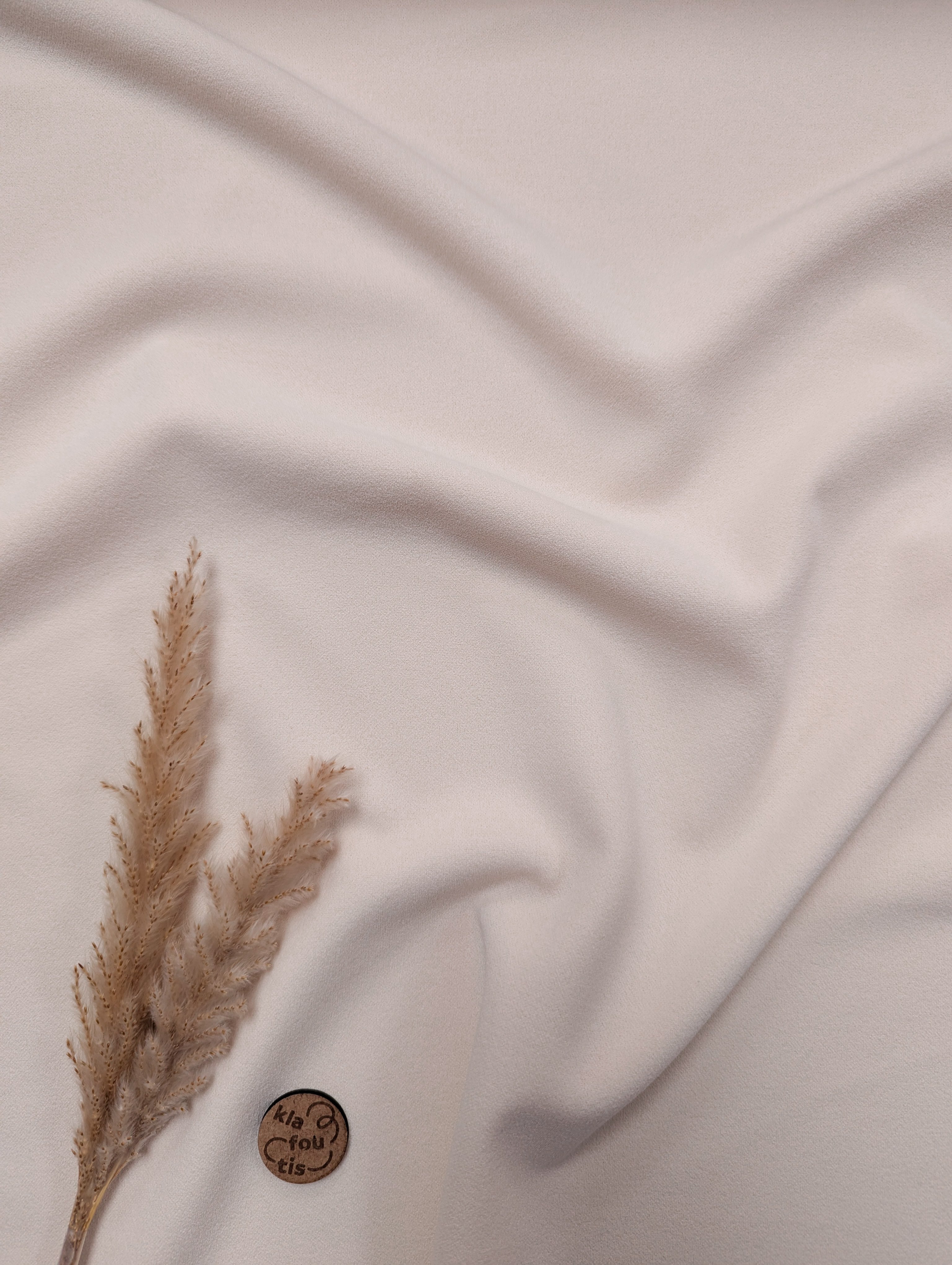 Crêpe de luxe stretch - écru