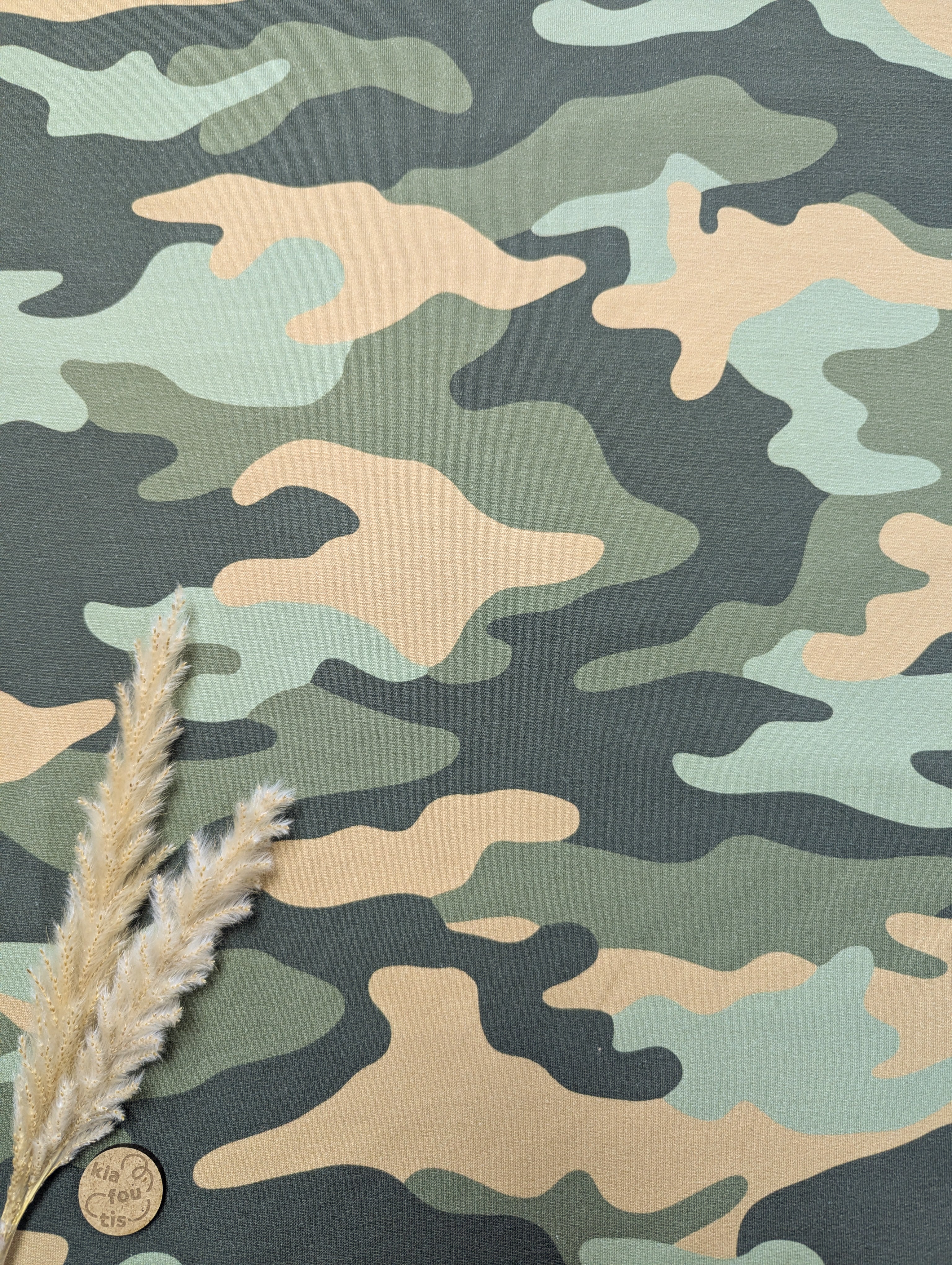 French Terry de coton - camouflage